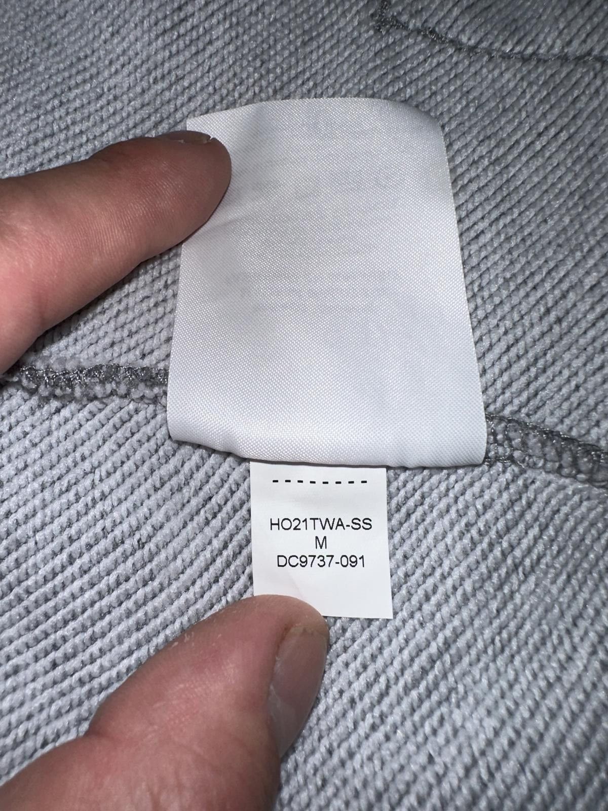 Designer Air Jordan Dri-Fit Full Zip Fleece Grey Hoodie Sample Size US M / EU 48-50 / 2 - 8 Thumbnail