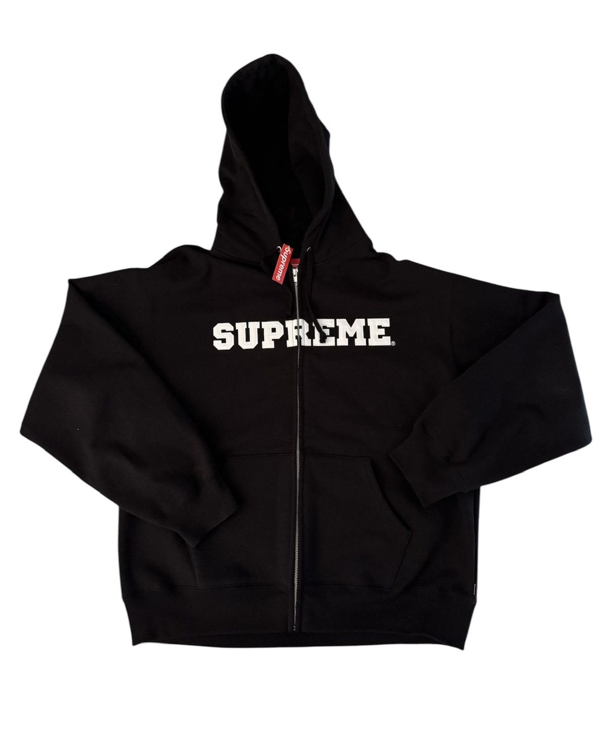 Supreme Supreme Collegiate Applique Zip Up Hooded Sweatshirt Size US L / EU 52-54 / 3 - 1 Thumbnail