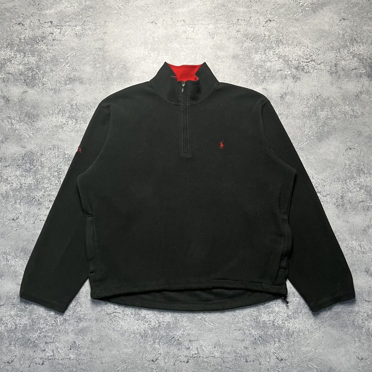 Polo Ralph Lauren Vintage Polo Golf Ralph Lauren Black 1/3 Zip Fleece Y2K Size US M / EU 48-50 / 2 - 1 Thumbnail