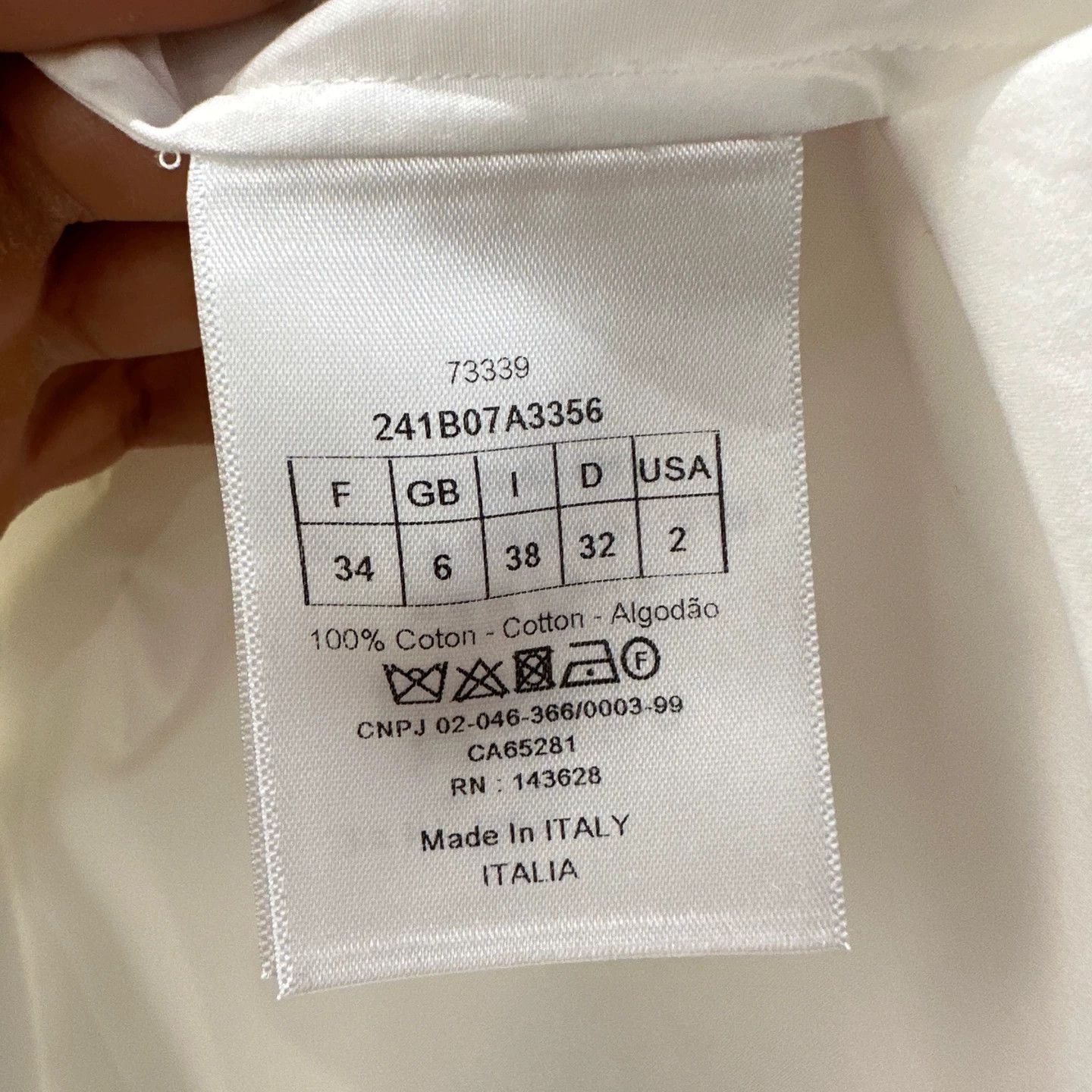 Christian Dior Monsieur CHRISTIAN DIOR bee puff-sleeve ss shirt 34 cotton Size XS / US 0-2 / IT 36-38 - 4 Thumbnail