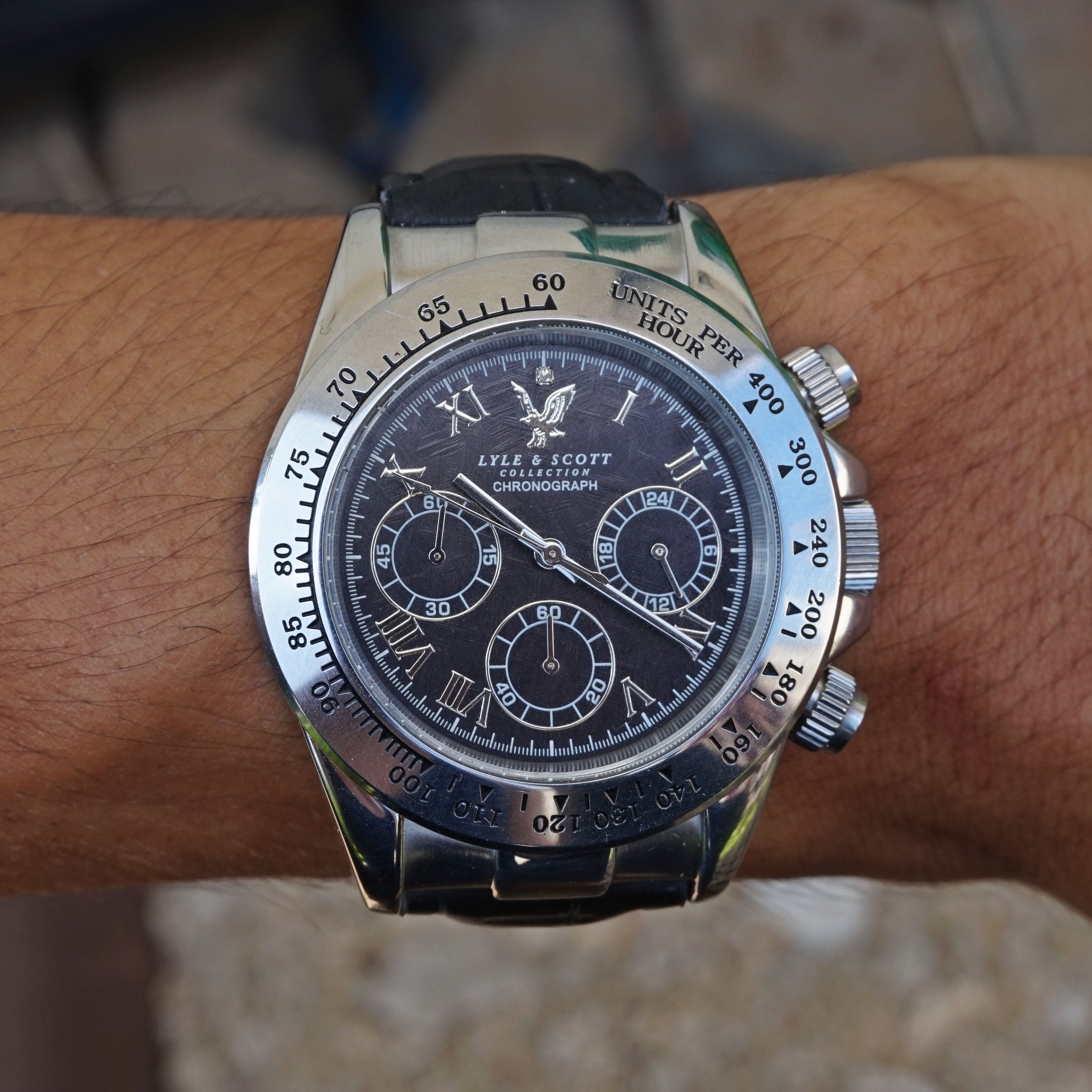 Lyle & Scott Lyle and Scott Chronograph watch dial texture Size ONE SIZE - 6 Thumbnail