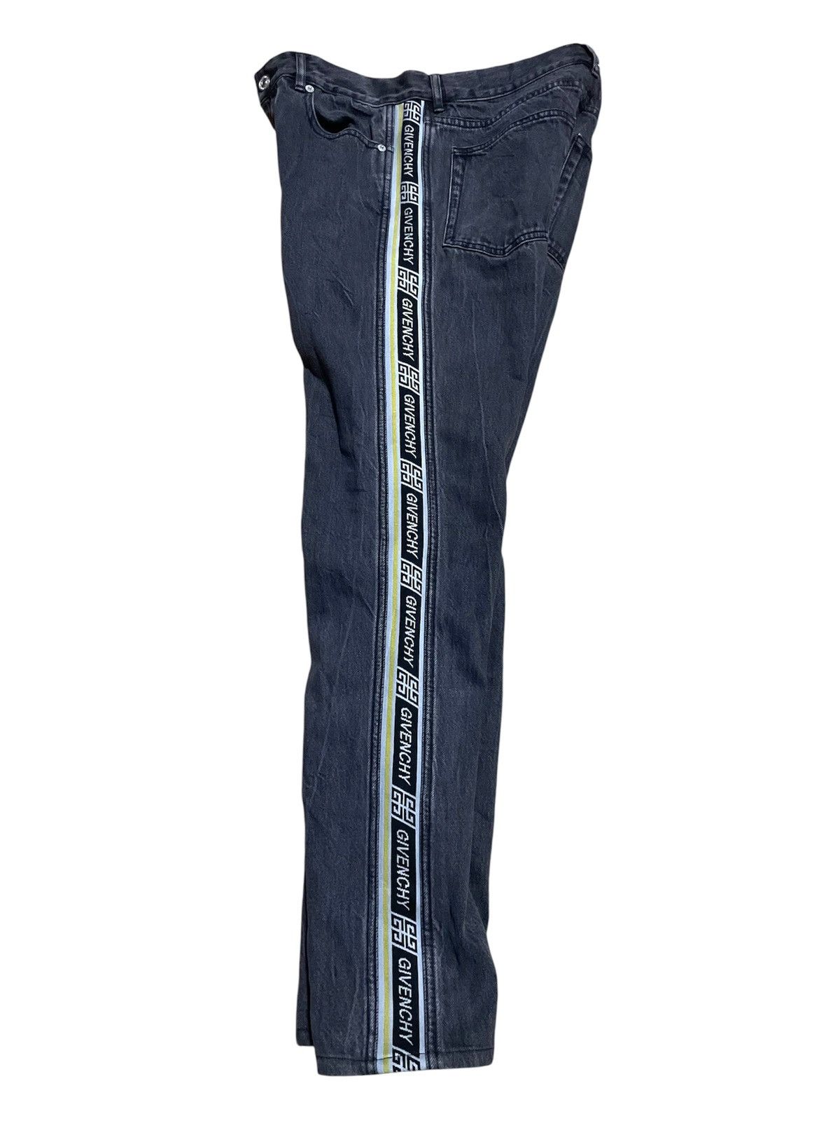 Givenchy Givenchy Side Logo Stripe Denim Jeans Fit Logo Jacquard Size US 31 - 3 Thumbnail