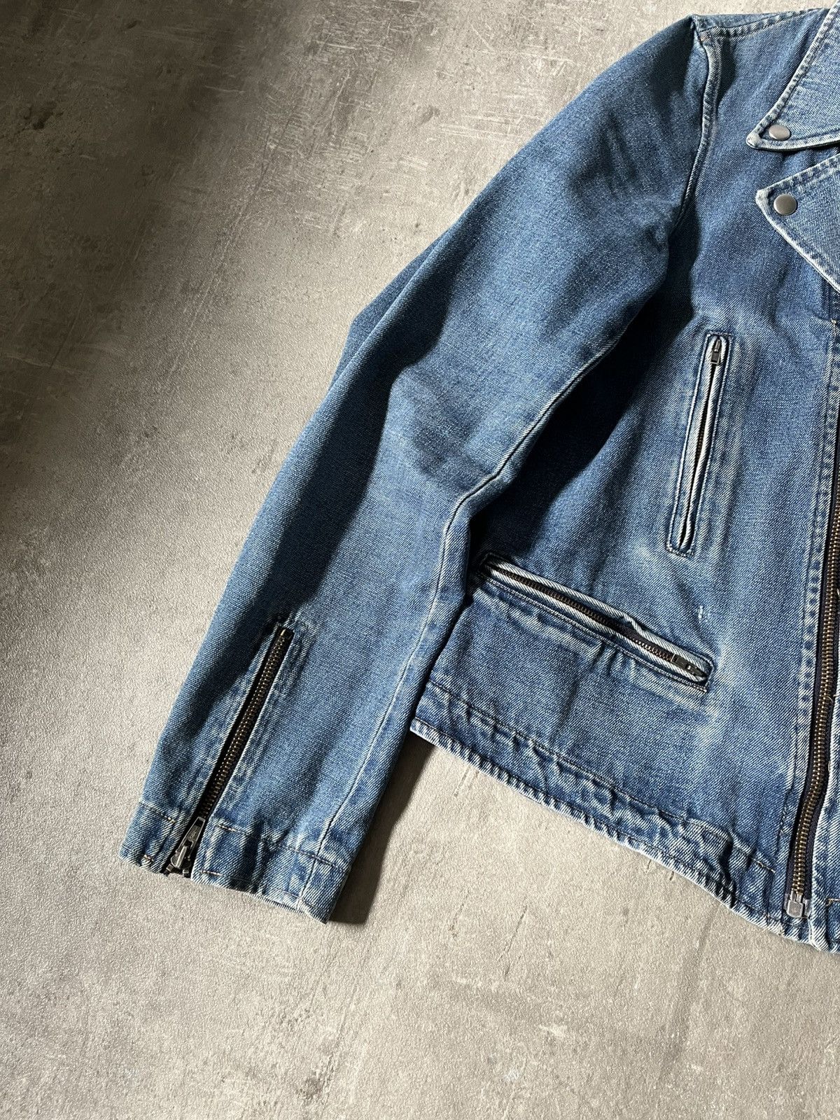 Raf Simons Raf Simons A/W 05-06 Denim Rider Jacket Archival Sample Size US M / EU 48-50 / 2 - 4 Thumbnail