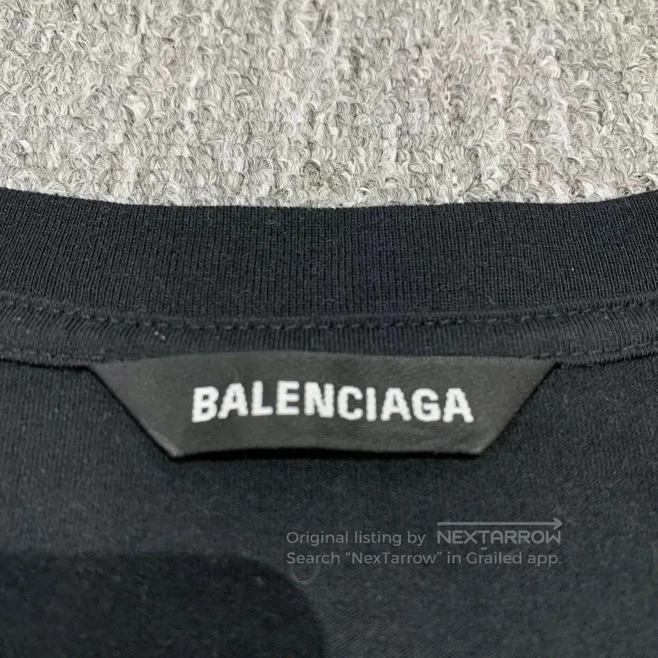 Balenciaga Balenciaga Black Seven Nation Language Short Sleeve. Size US M / EU 48-50 / 2 - 7 Thumbnail