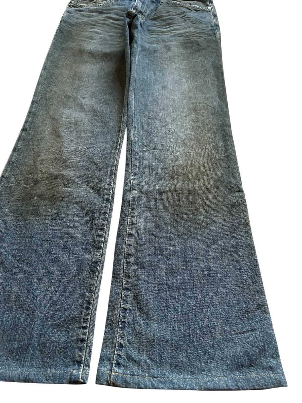 Japanese Brand × Tornado Mart Vintage Japanese Brand Rusty Mud Wash Bootcut Flare Jeans Size US 30 / EU 46 - 7 Thumbnail
