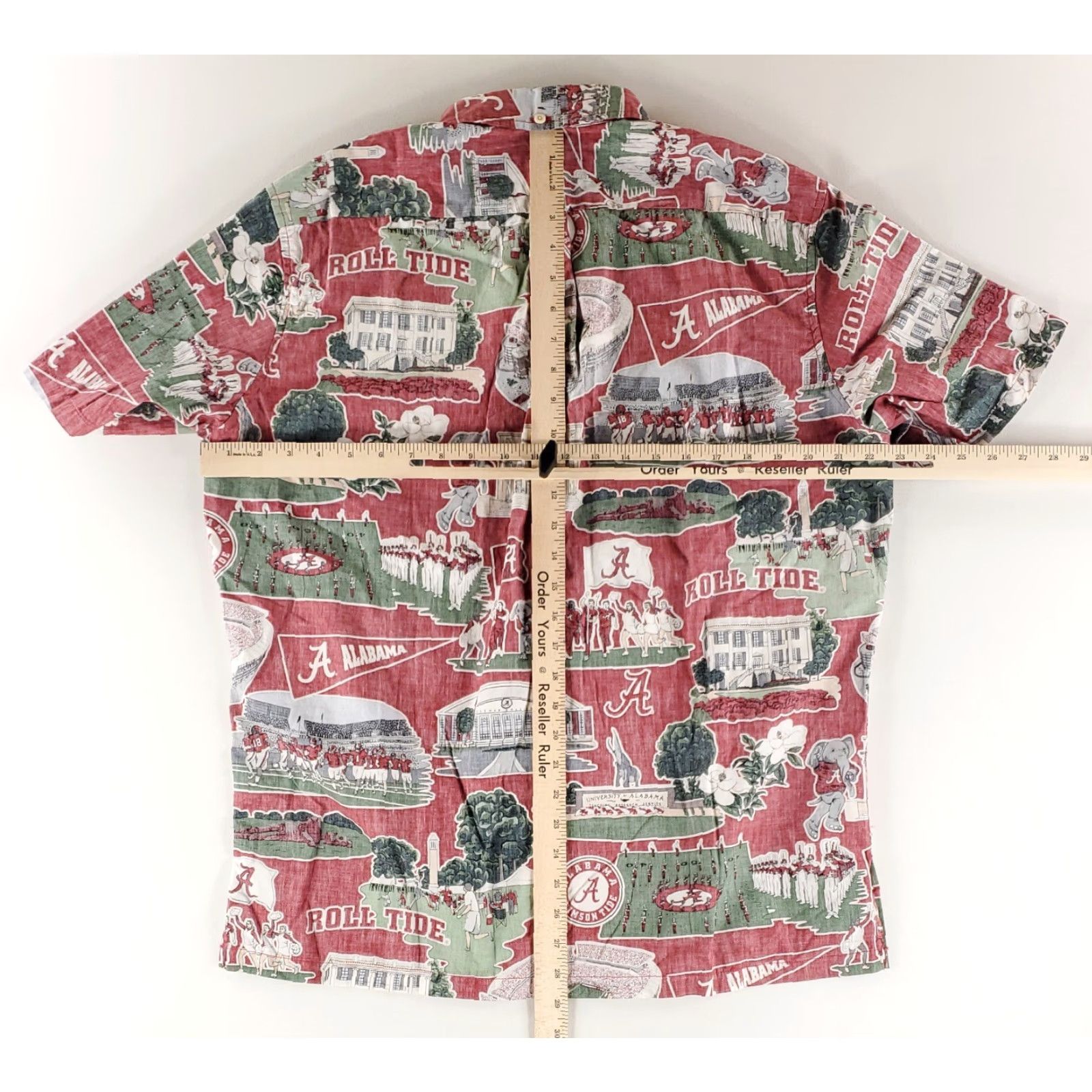 Reyn Spooner Reyn Spooner University Alabama Button-Up Shirt Short Sleeve Red Mens M Size US M / EU 48-50 / 2 - 6 Thumbnail