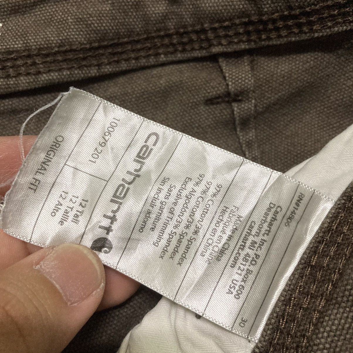 Carhartt × Carhartt Wip × Vintage Sunfaded Carhartt Brown Carpenter Pants with Some Paint Size US 32 / EU 48 - 11 Thumbnail