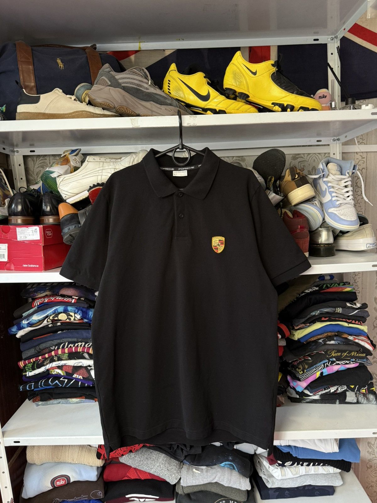 Porsche Design Mens Porches Driver’s Black Polos Size US XL / EU 56 / 4 - 1 Thumbnail