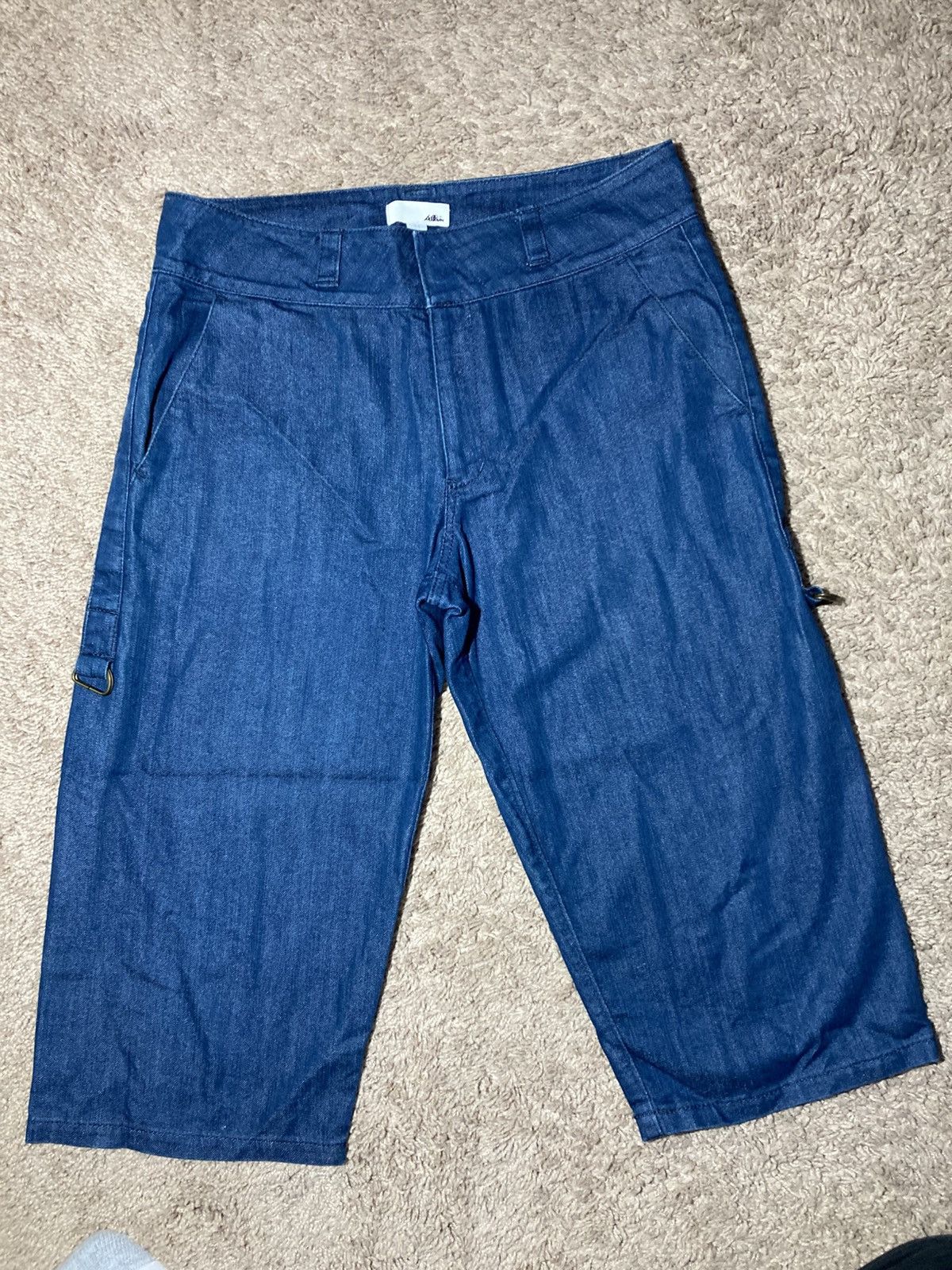 SS02 Lad Musician Cropped Denim Shorts Capri 2002 90s Punk