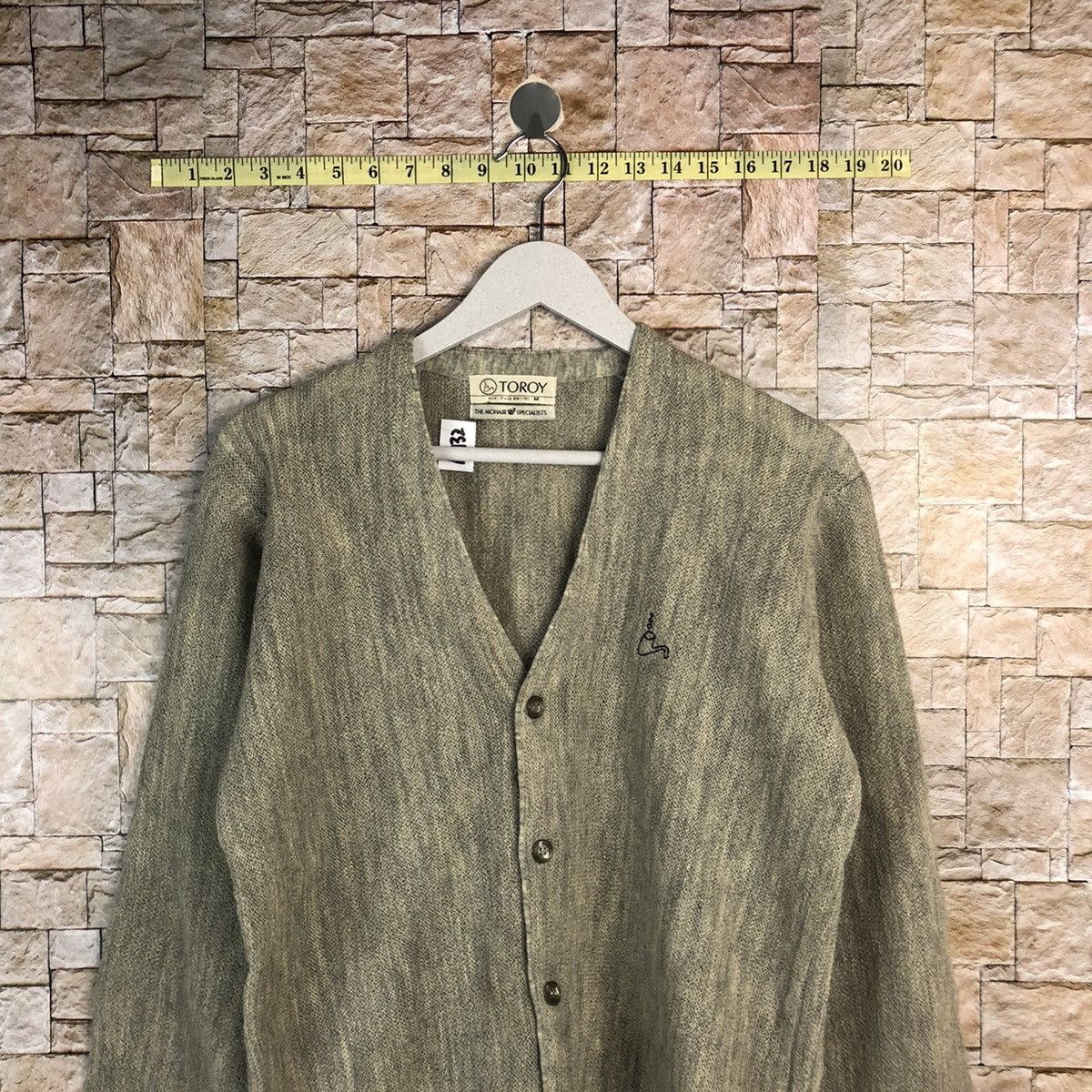 Vintage DL Toroy The Mohair Specialists Grey Cardigan Knitwear #A932 Size US M / EU 48-50 / 2 - 2 Thumbnail