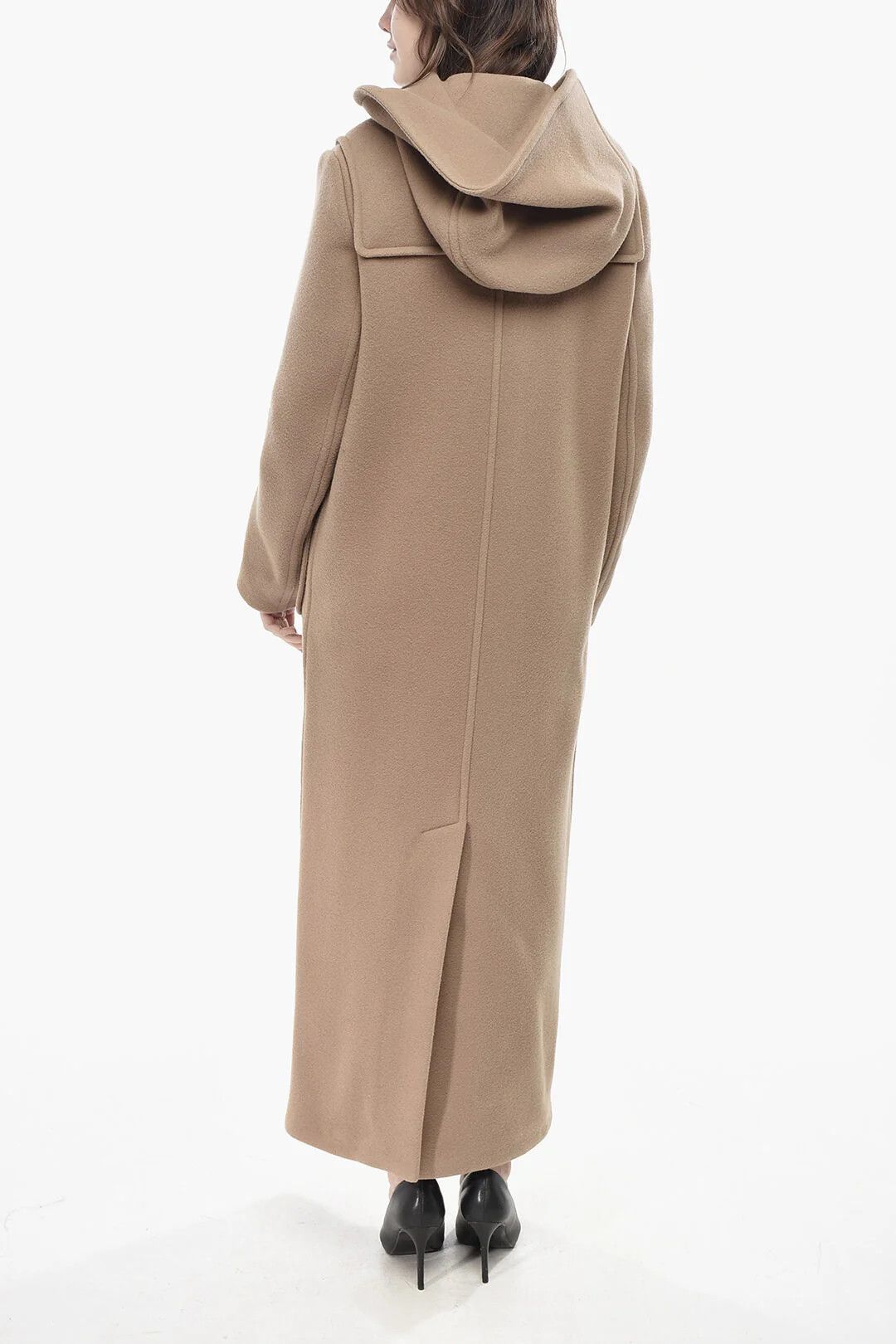 Prada og1mm0426 Wool Coat in Beige Size M / US 6-8 / IT 42-44 - 2 Thumbnail