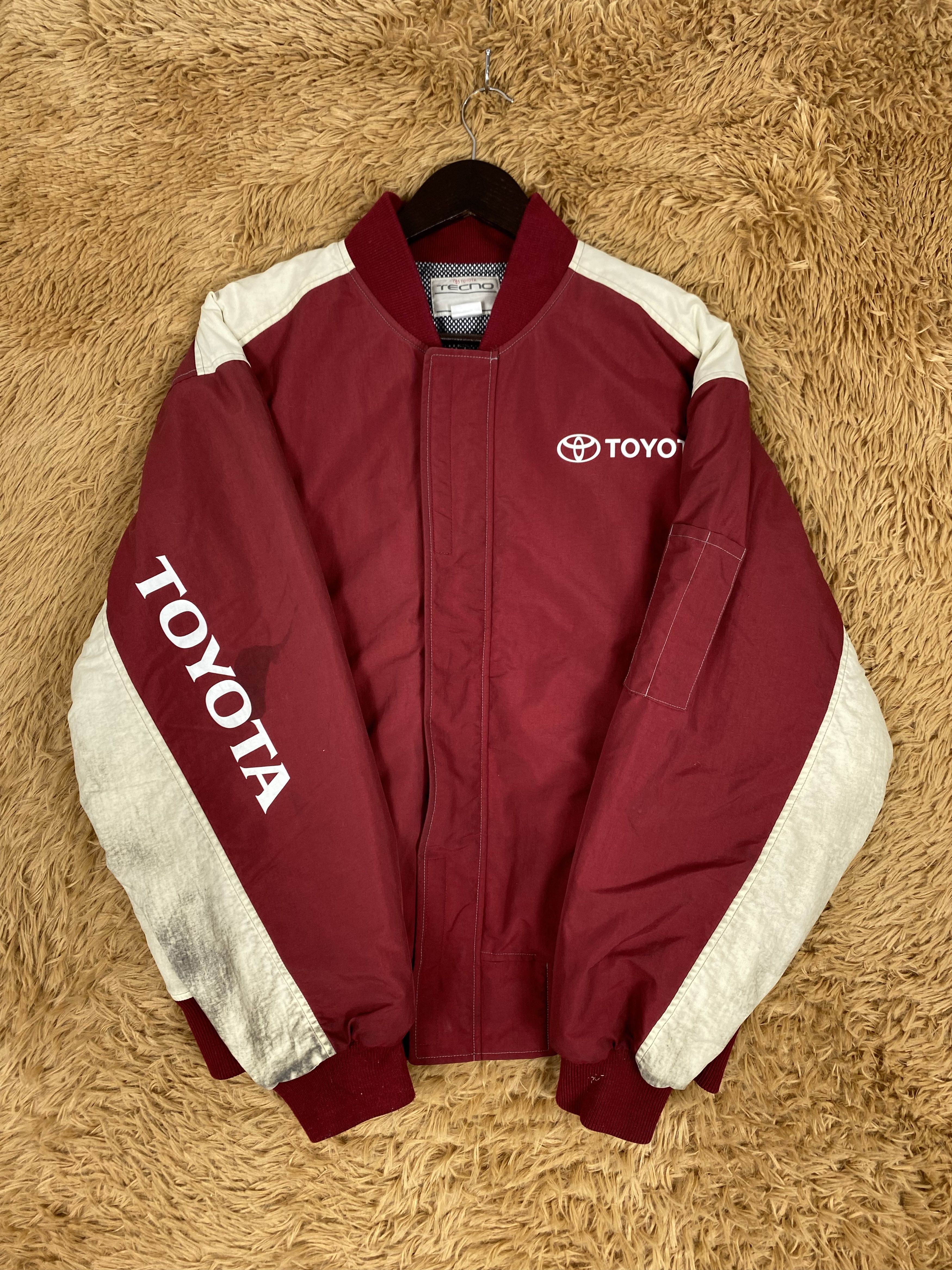 Japanese Brand Vintage Toyota Tecno Workers Bombers Jacket PJ2521 Size US L / EU 52-54 / 3 - 6 Thumbnail