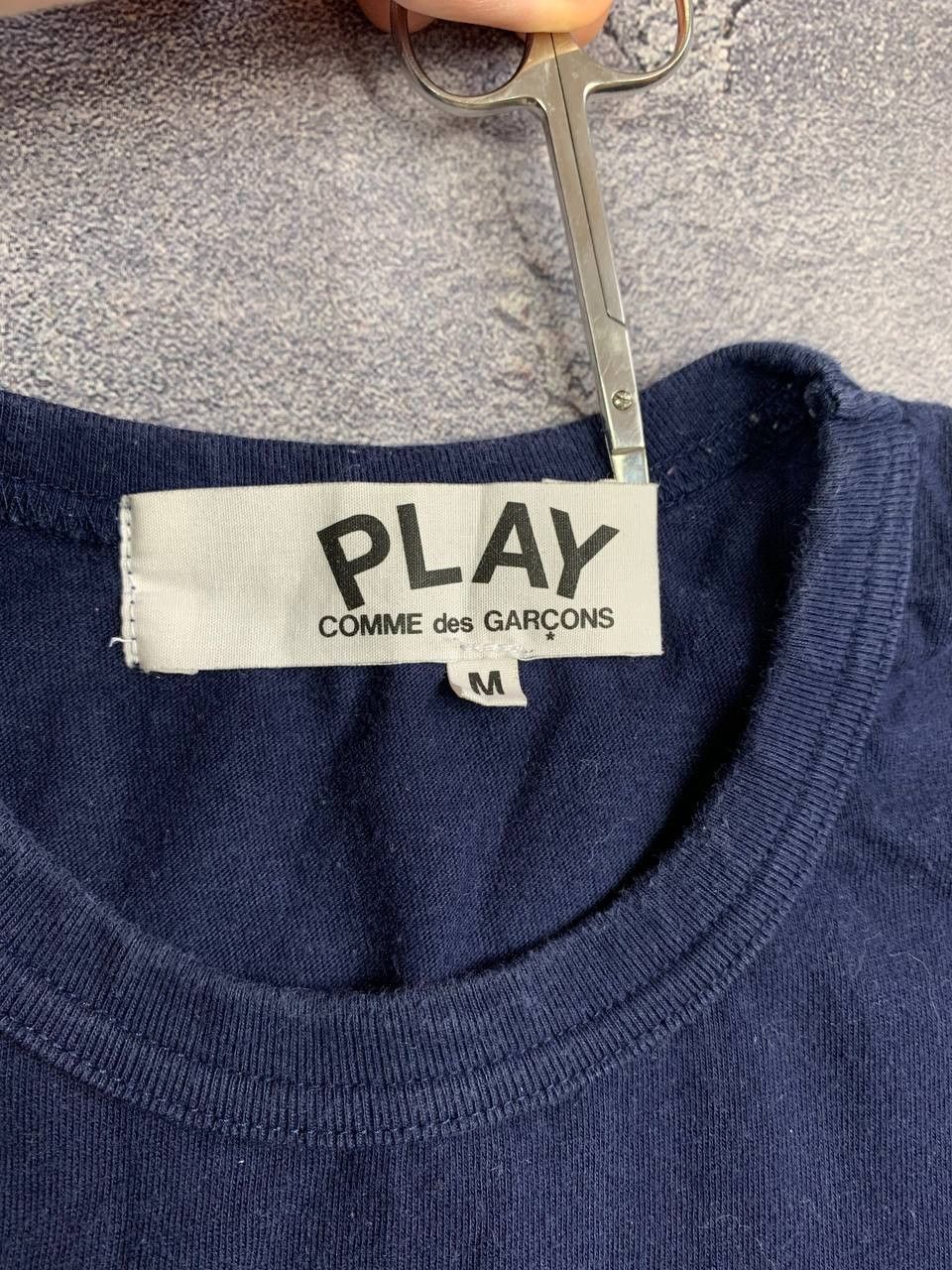 Comme des Garcons Comme des Garçons PLAY Navy Blue Double Heart Patch Japan Size US M / EU 48-50 / 2 - 6 Thumbnail