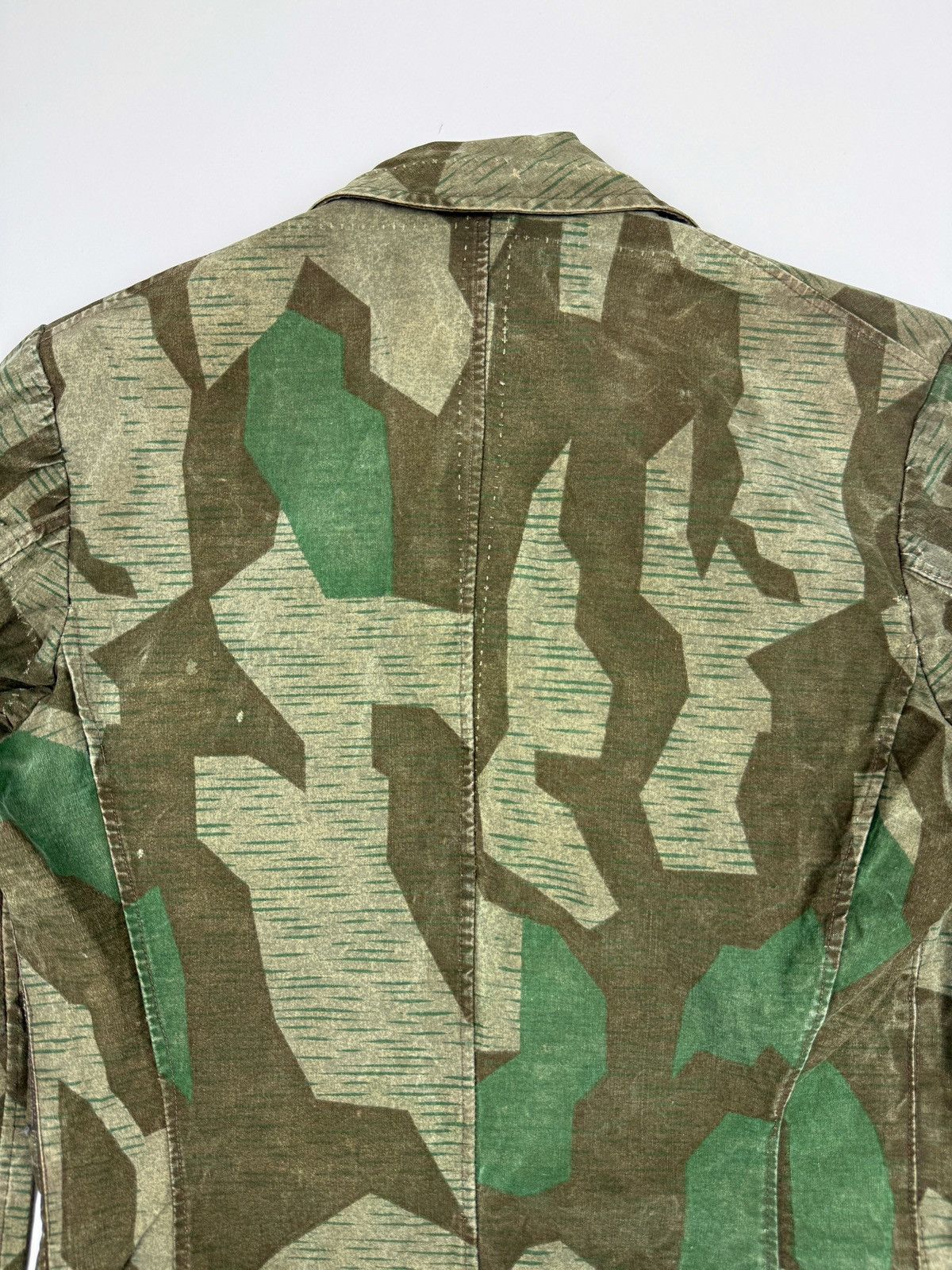 Vintage 40s 50s WW2 German Splinter Camo Heer Cyclist Rider Jacket Size US S / EU 44-46 / 1 - 17 Thumbnail