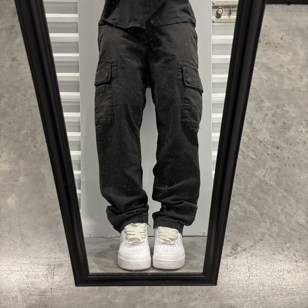 Japanese Brand × Vintage Crazy Vintage Y2K:2000s Black Streetwear Skater Cargo Pants! Size US 32 / EU 48 - 1 Thumbnail
