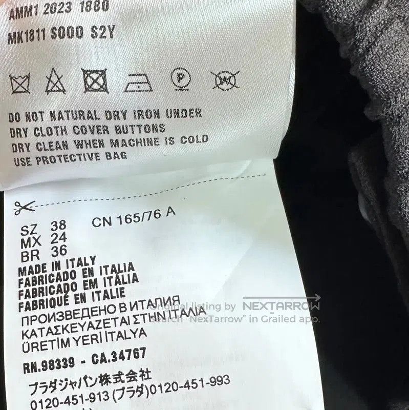 Miu Miu Miu Miu Black Chiffon Cropped T-Shirt . Size XS / US 0-2 / IT 36-38 - 5 Thumbnail