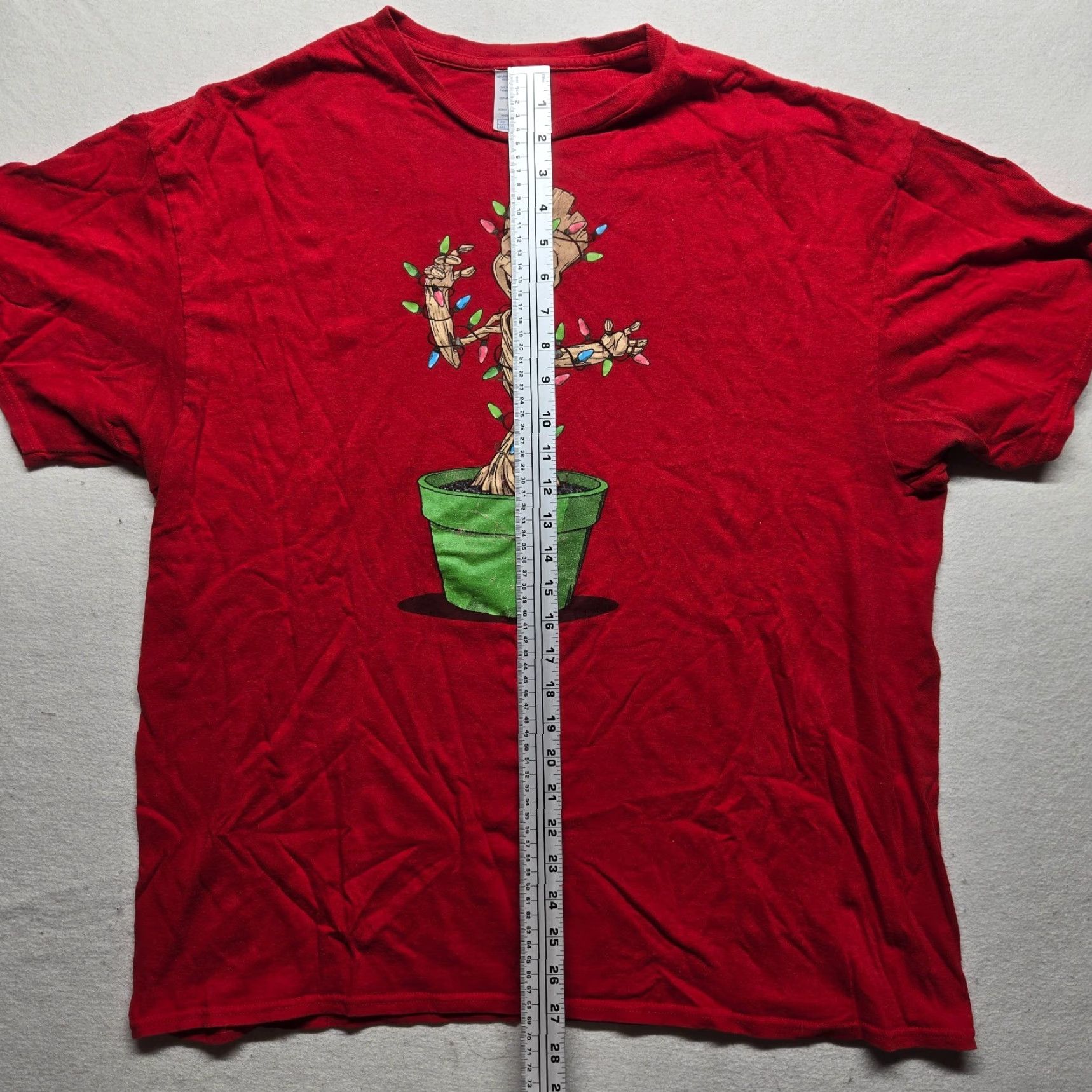 Vintage VINTAGE Marvel Groot Christmas T-Shirt Adult Men 2XL Red Cotton Graphic Short Sleeve Size US XXL / EU 58 / 5 - 6 Thumbnail