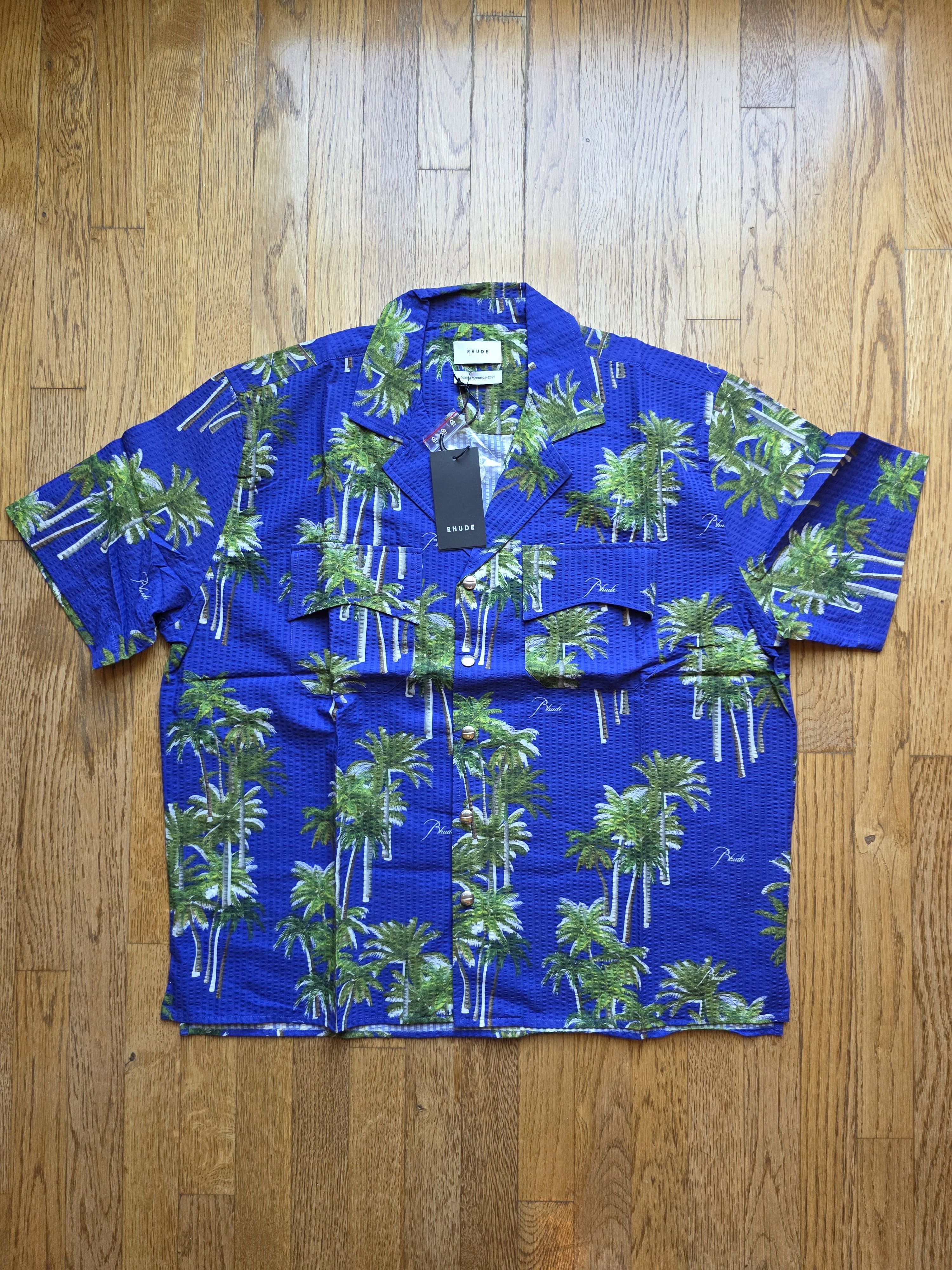 Rhude Rhude Printed Searsucker short sleeved shirt Men Sz M Size US M / EU 48-50 / 2 - 1 Thumbnail