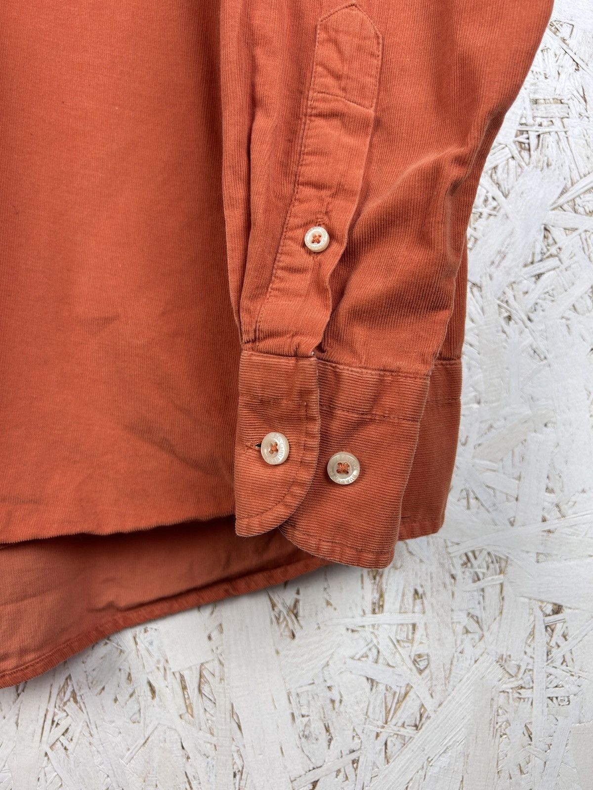 Burberry Vintage Burberry Micro Corduroy Velvet Button Up Shirt Size US L / EU 52-54 / 3 - 6 Thumbnail