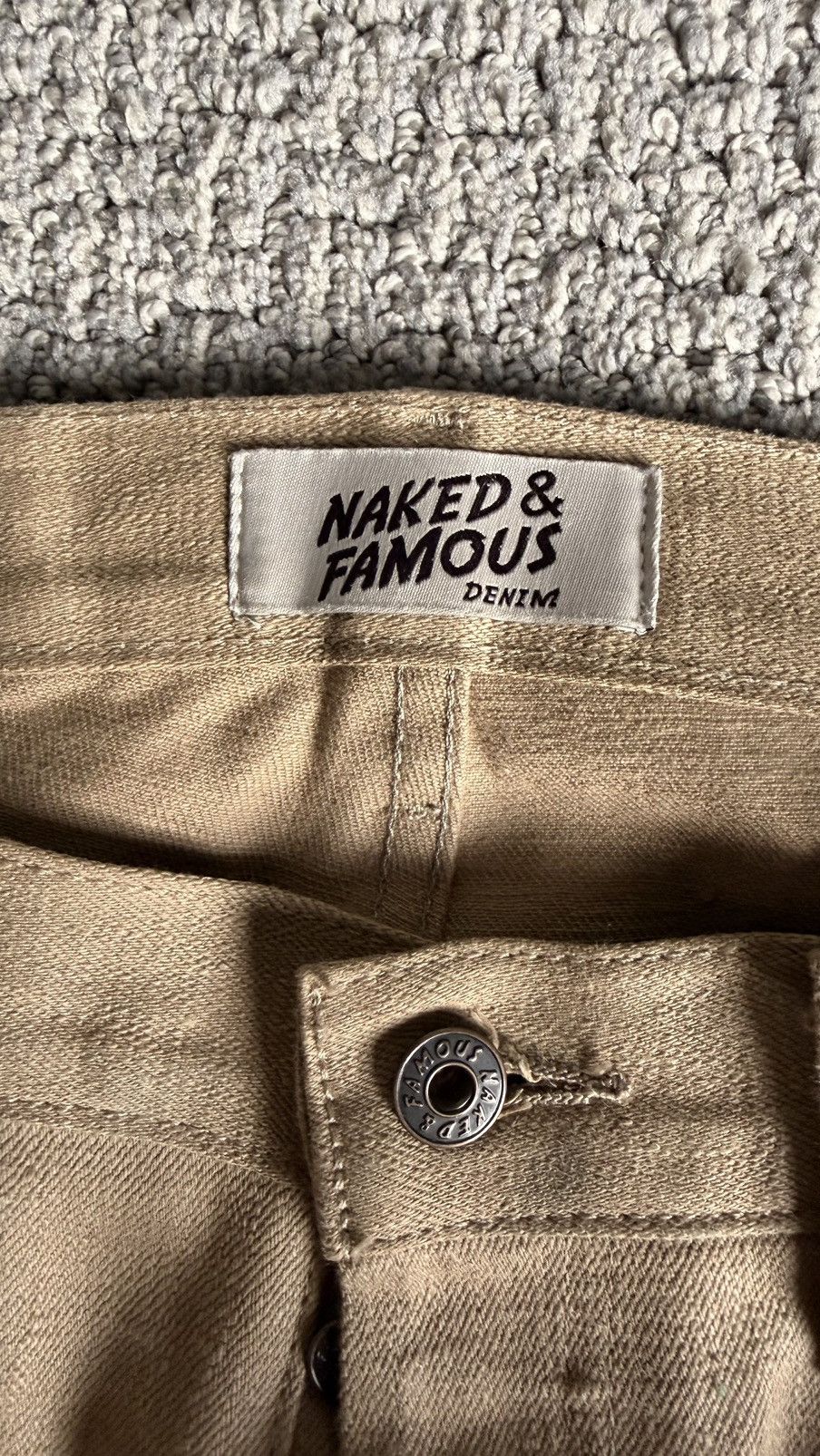 Naked & Famous Camel Slub Selvedge Size US 36 / EU 52 - 4 Thumbnail