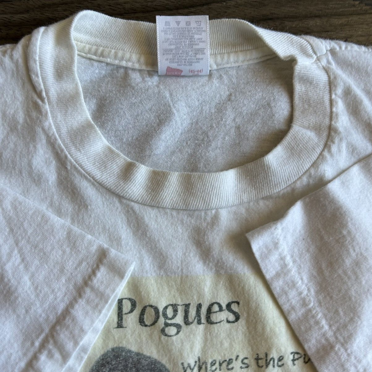 Band Tees 90s Vintage The Pogues Shane MacGowan Irish Punk Band Tee L Size US L / EU 52-54 / 3 - 3 Thumbnail