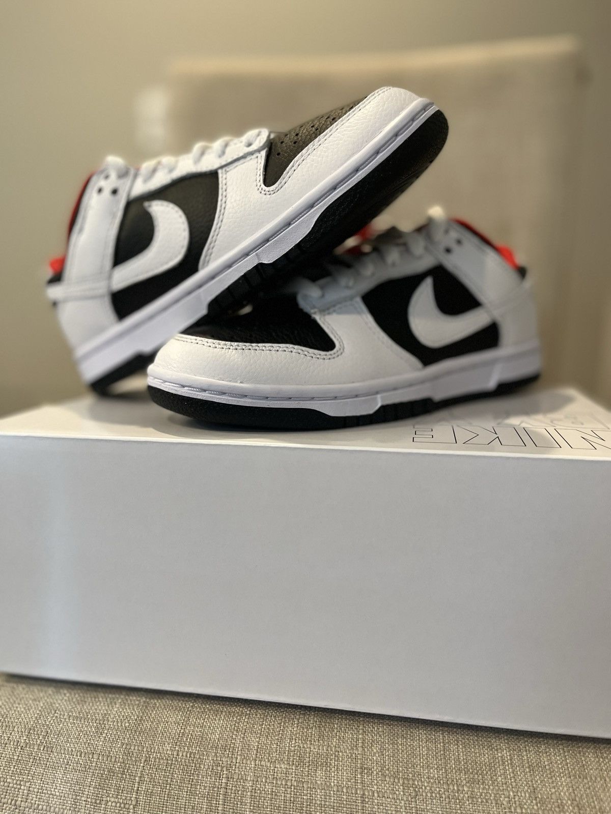 Nike Nike ID: Nike Dunk low (Reverse Panda) Size US 5 / IT 35 - 9 Thumbnail