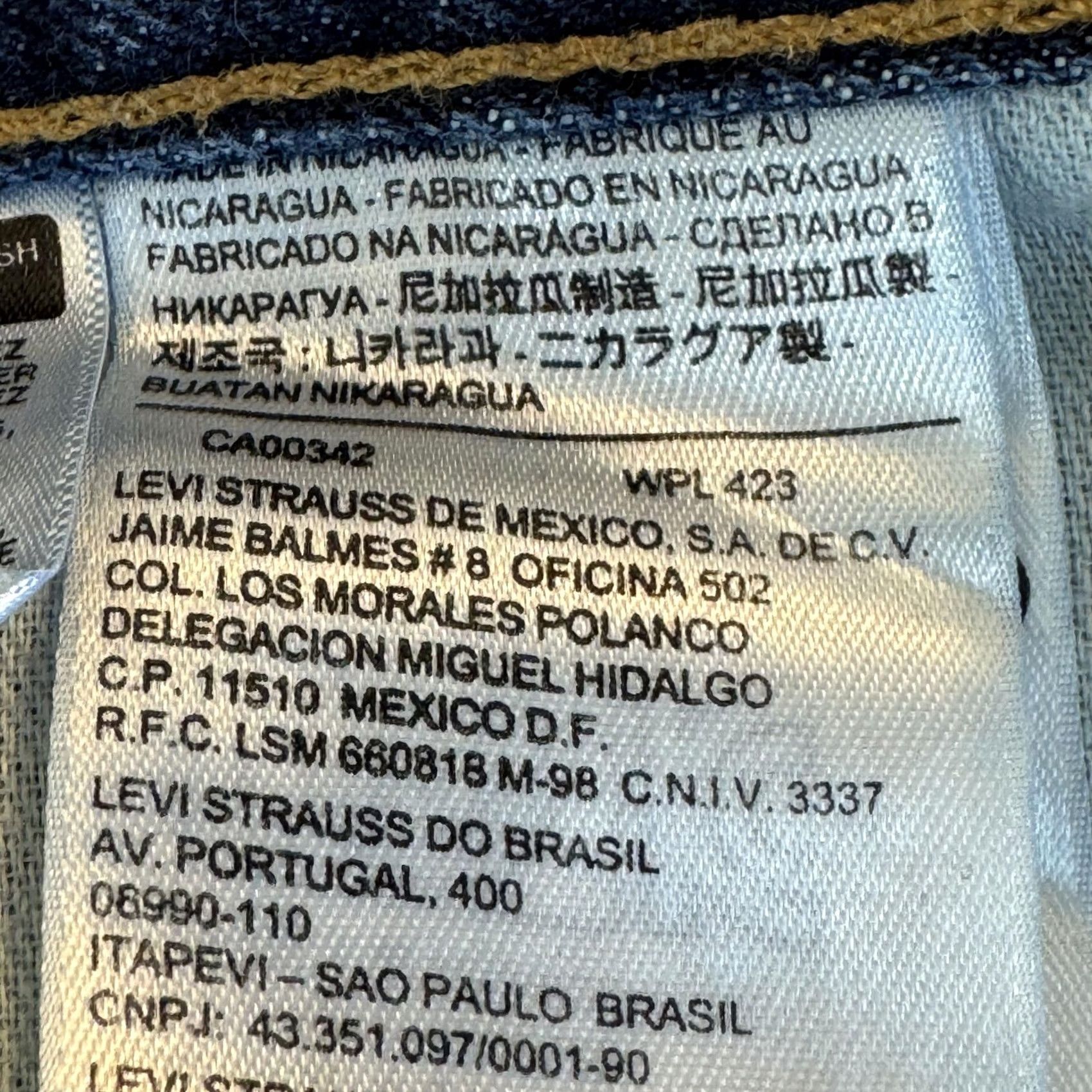 Levi's Levis 505 Jeans Mens 36x34 Blue Straight Leg Denim Regular Fit Classic Size US 36 / EU 52 - 4 Thumbnail