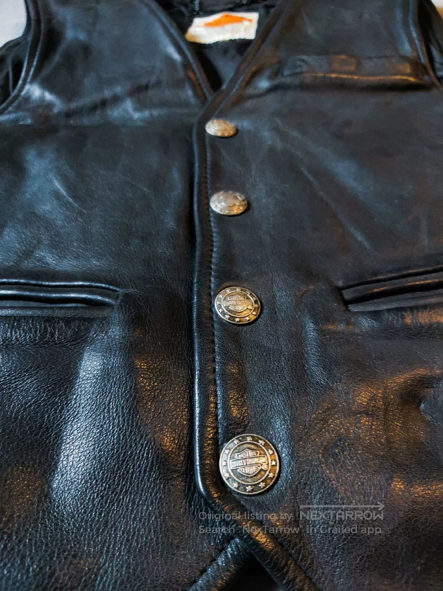 Harley Davidson Vintage Harley Davidson Leather Vest. Size US M / EU 48-50 / 2 - 3 Thumbnail