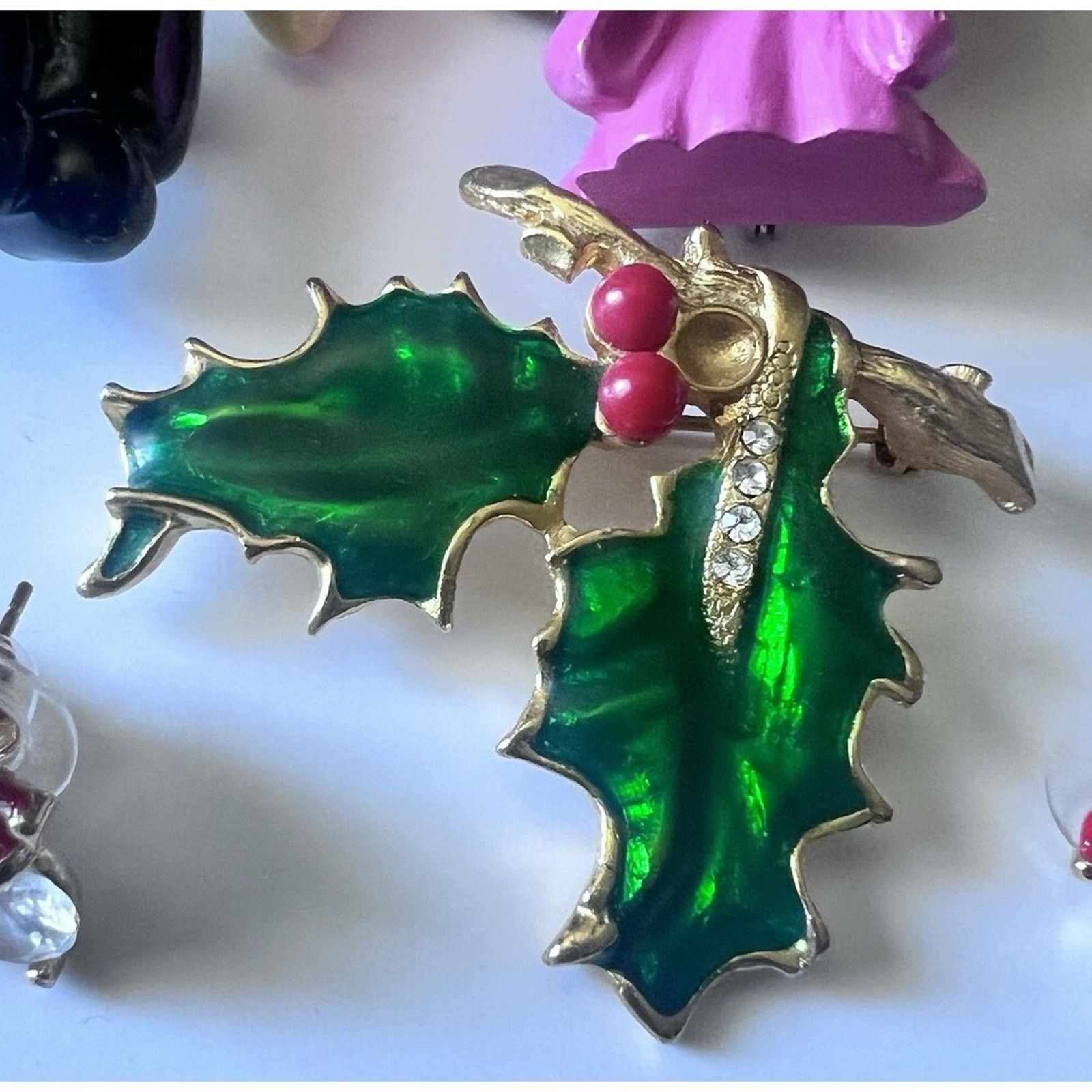 Other Lot Of 16 Christmas Vintage Brooches. Size ONE SIZE - 6 Thumbnail