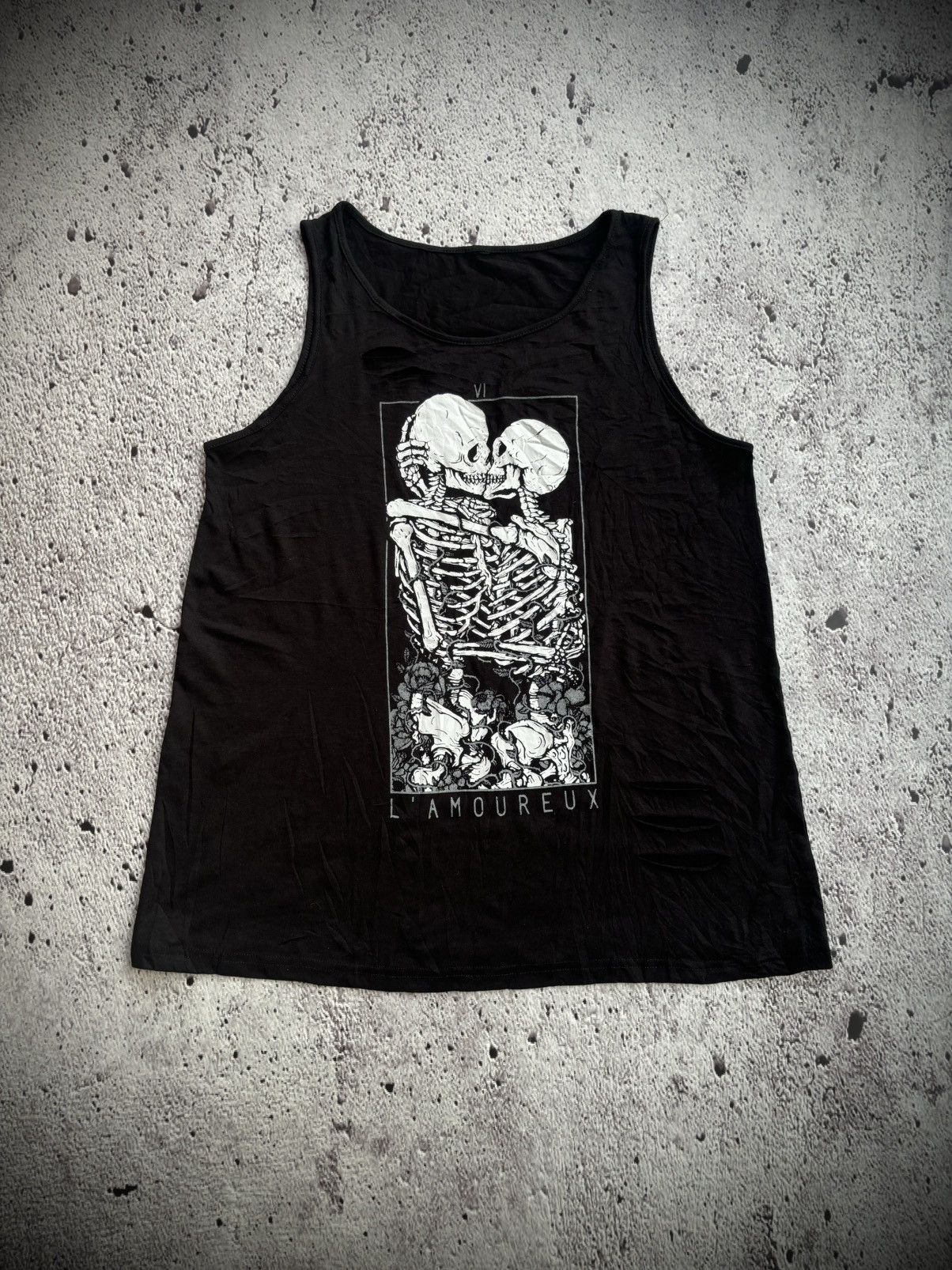 Hysteric Glamour Y2k L' Amoureux Skull punk style tank top Size US L / EU 52-54 / 3 - 1 Thumbnail