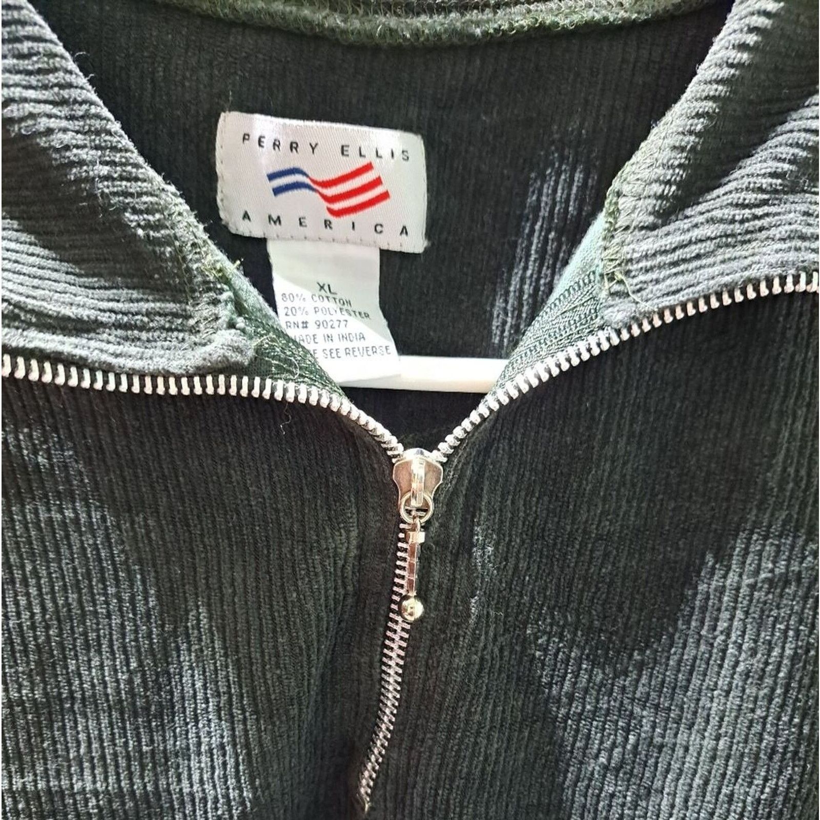 Perry Ellis Vintage Perry Ellis America pullover 1/4 zip shirt mens XL Size US XL / EU 56 / 4 - 6 Thumbnail