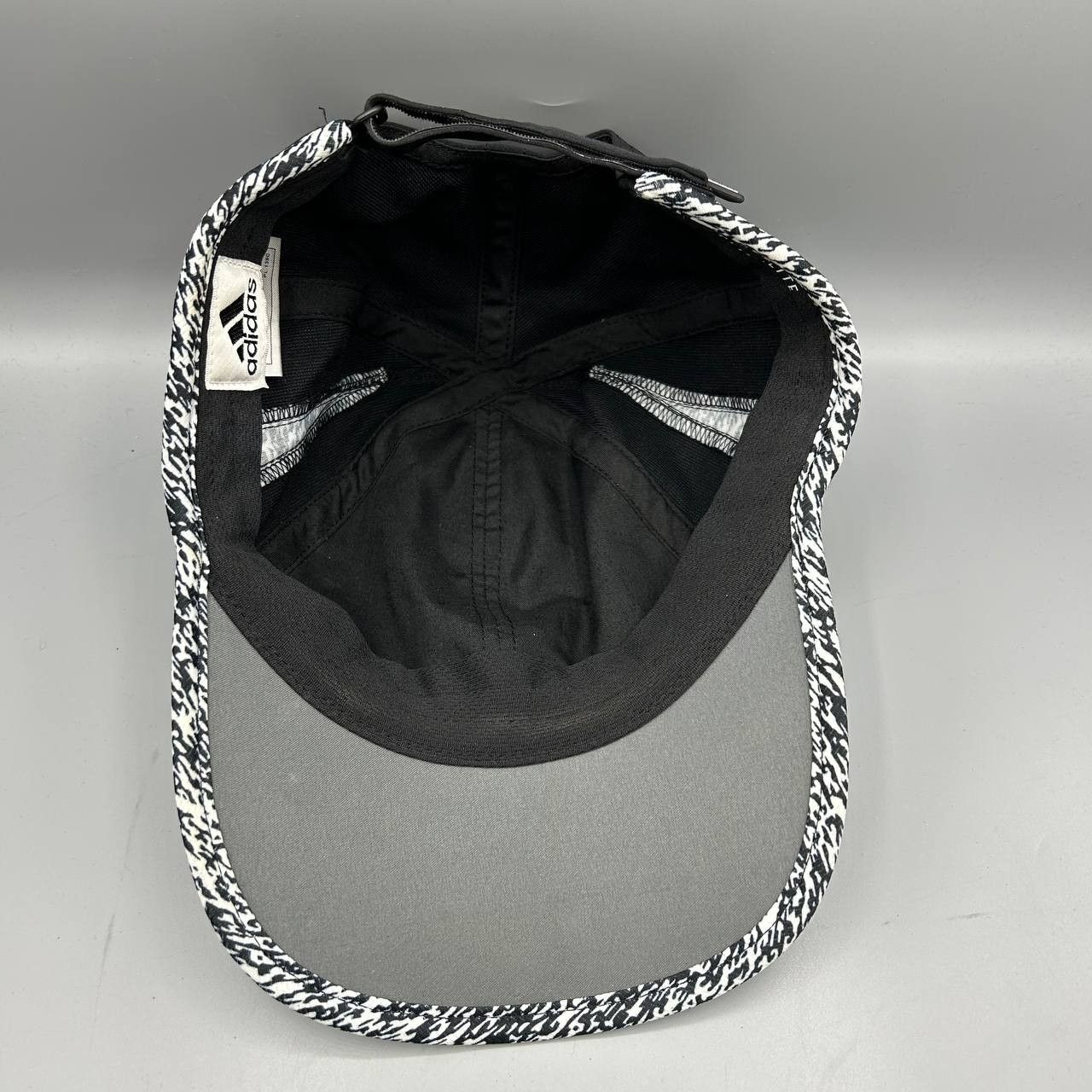 Adidas Adidas Climalite Hat Men Black White Gray Strap Back Cap Size ONE SIZE - 2 Thumbnail