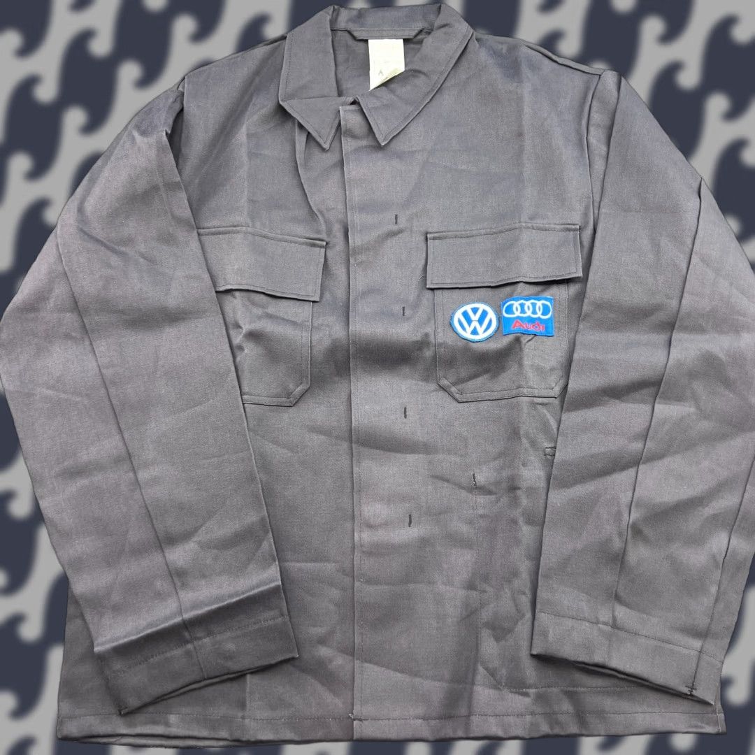 Vintage VINTAGE Marquardt + Schulz Audi Volkswagen Work Jacket Jacket Men S Gray S Small Workwear Blouson Factory Size US S / EU 44-46 / 1 - 1 Thumbnail