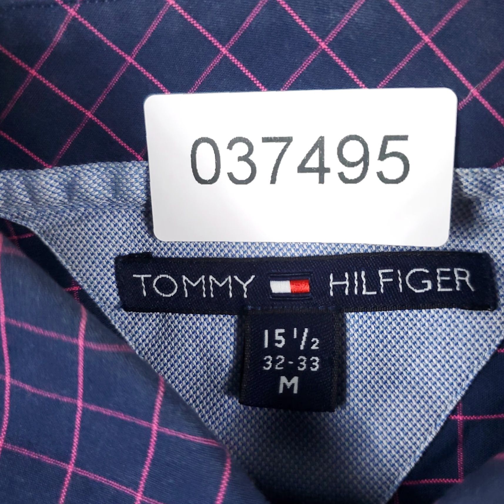 Tommy Hilfiger Tommy Hilfiger Button-Up Shirt Mens Medium Blue Check Long Sleeve Casual Size US M / EU 48-50 / 2 - 7 Thumbnail