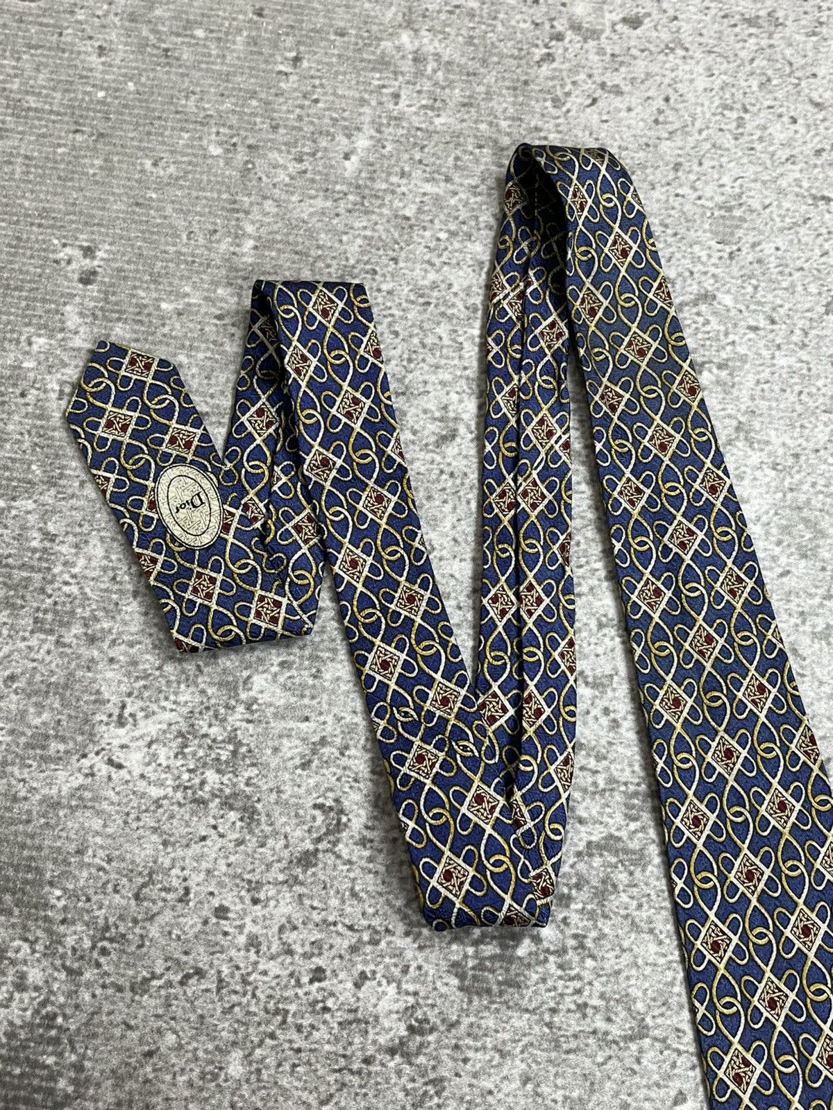 Christian Dior Monsieur Vintage Christian Dior Monsieur Silk Tie Size ONE SIZE - 3 Thumbnail