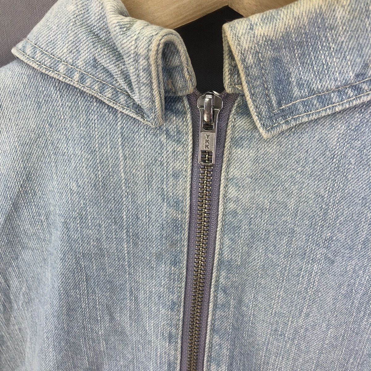 Japan Streetwear Distressed Faded Denim Jacket