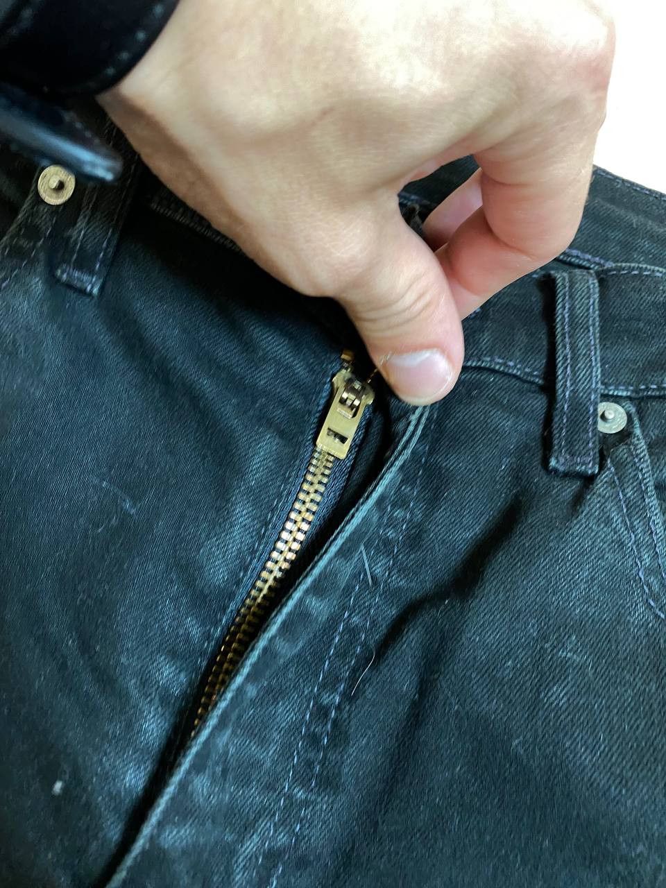 Levi's × Vintage Vintage Mudwash Faded Regular Straight Dark Jeans Size US 34 / EU 50 - 6 Thumbnail