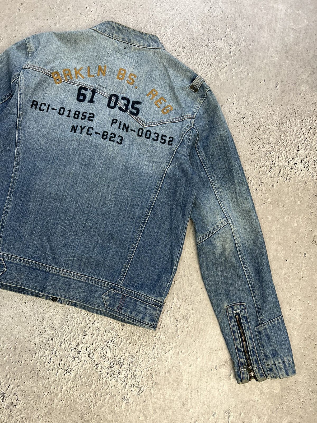 If Six Was Nine × Vintage Vintage LGB STYLE DENIM JAPANESE Jacket Cropped Rock Punk Size US M / EU 48-50 / 2 - 10 Thumbnail