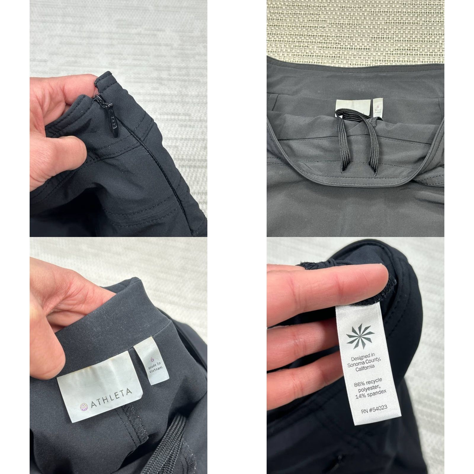 Athleta Athleta Skort Womens 6 Black Everyday Stretch Compression Tennis Skirt Size 28" / US 6 / IT 42 - 8 Thumbnail