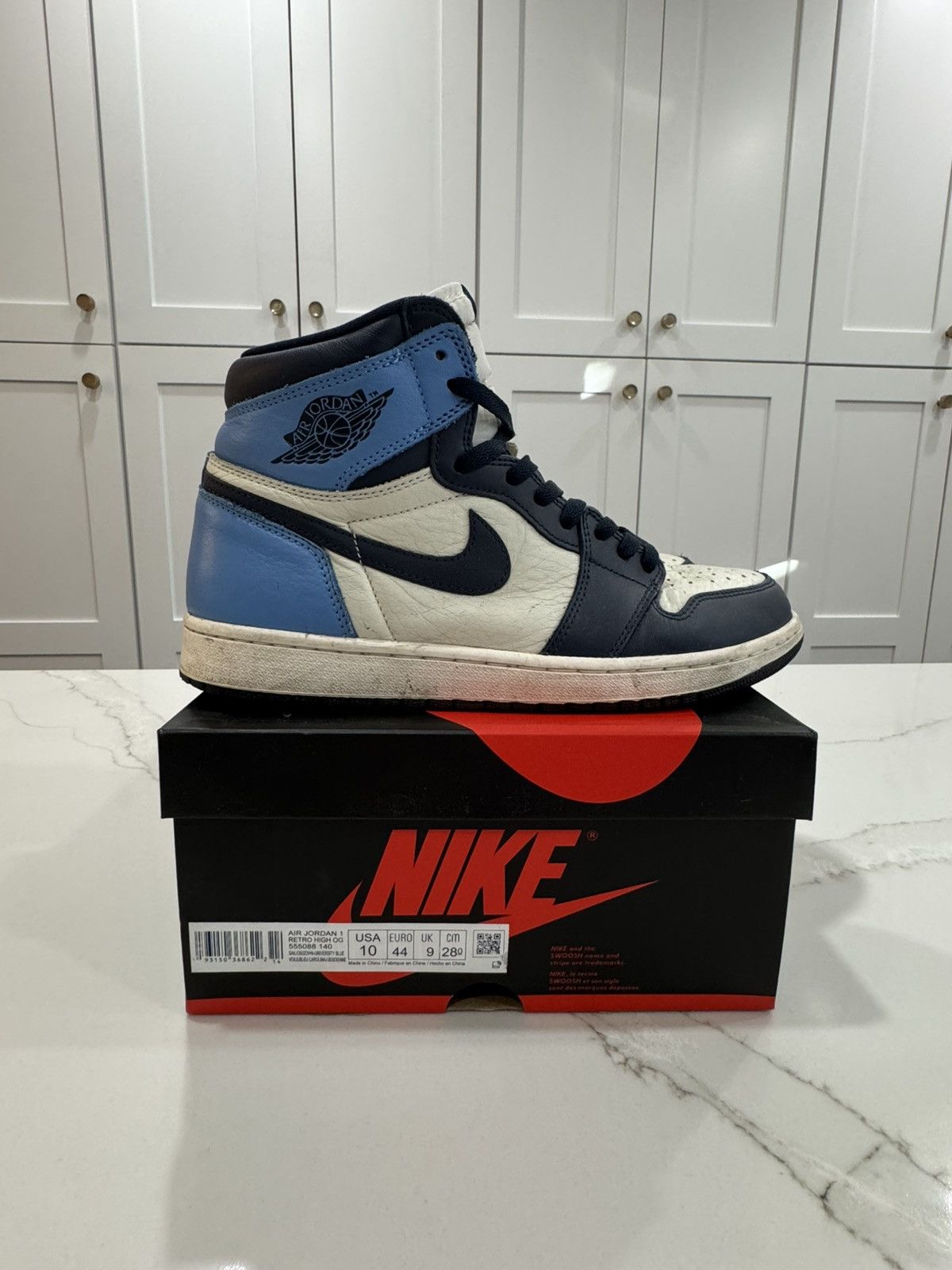 Jordan Brand × Nike Air Jordan 1 Retro High “Obsidian” Size US 10 / EU 43 - 1 Thumbnail