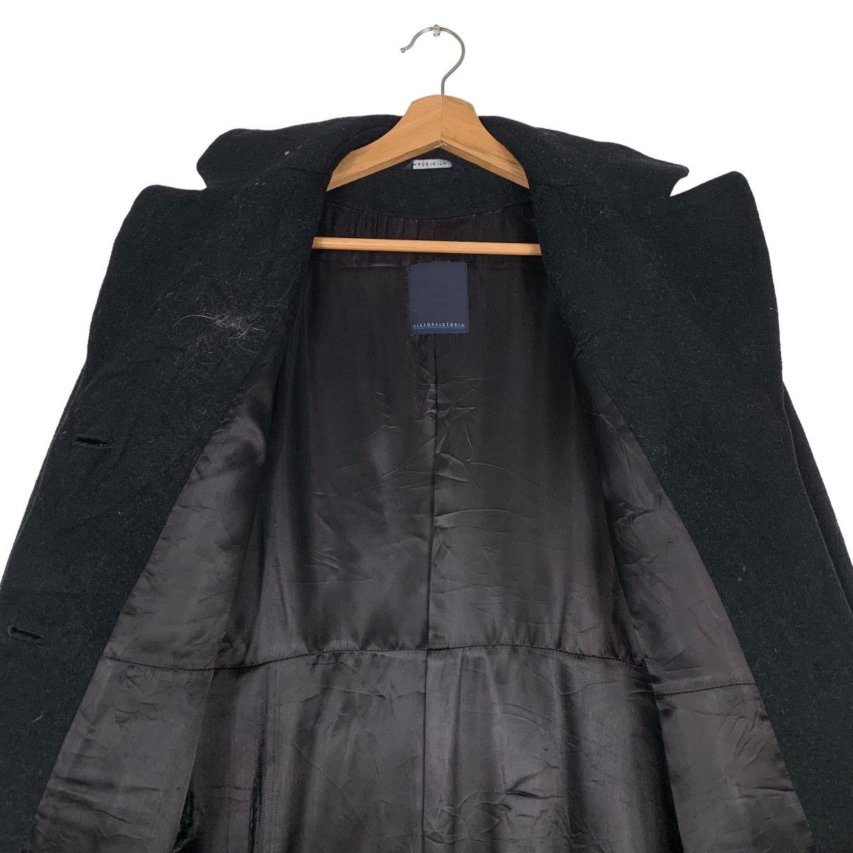 Other VICTOR VICTORIA Wool Long Coat Jacket #0453-C21 Size S / US 4 / IT 40 - 12 Thumbnail