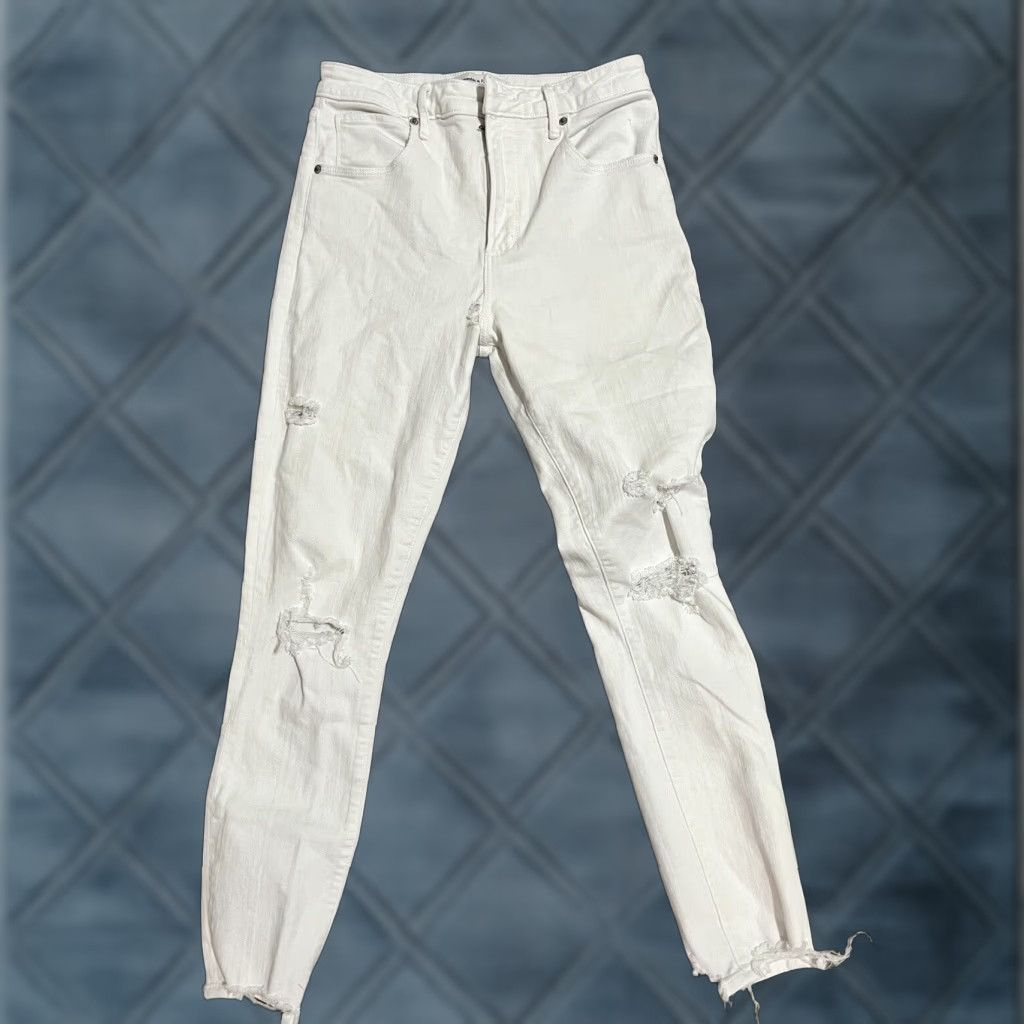 Abercrombie & Fitch Abercrombie & Fitch Jeans Women Skinny High Rise 27/4 White Denim 4 Slim/Size 4 Women's 90s? Size 27" / US 4 / IT 40 - 1 Thumbnail