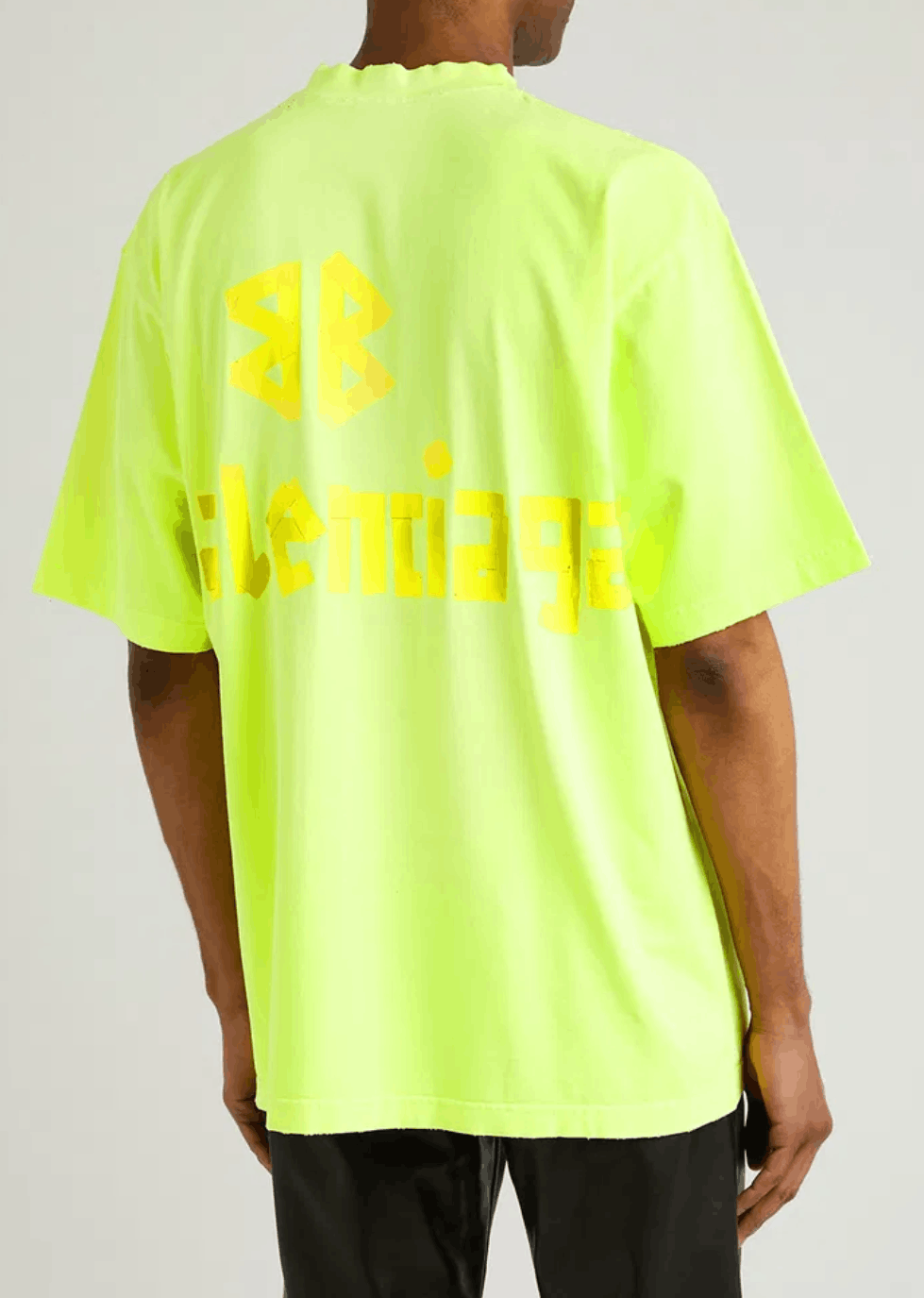 Balenciaga BALENCIAGA Tape Logo Cotton T-Shirt Size US S / EU 44-46 / 1 - 4 Thumbnail