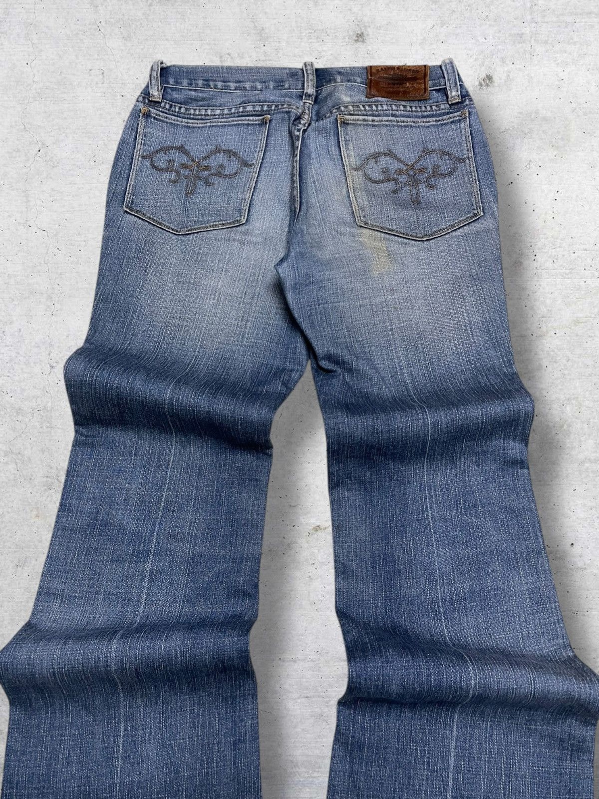 Polo Ralph Lauren VINTAGE POLO RALPH LAUREN 90S DESIGNER FLARED ICONIC DENIM Size US 27 - 12 Thumbnail