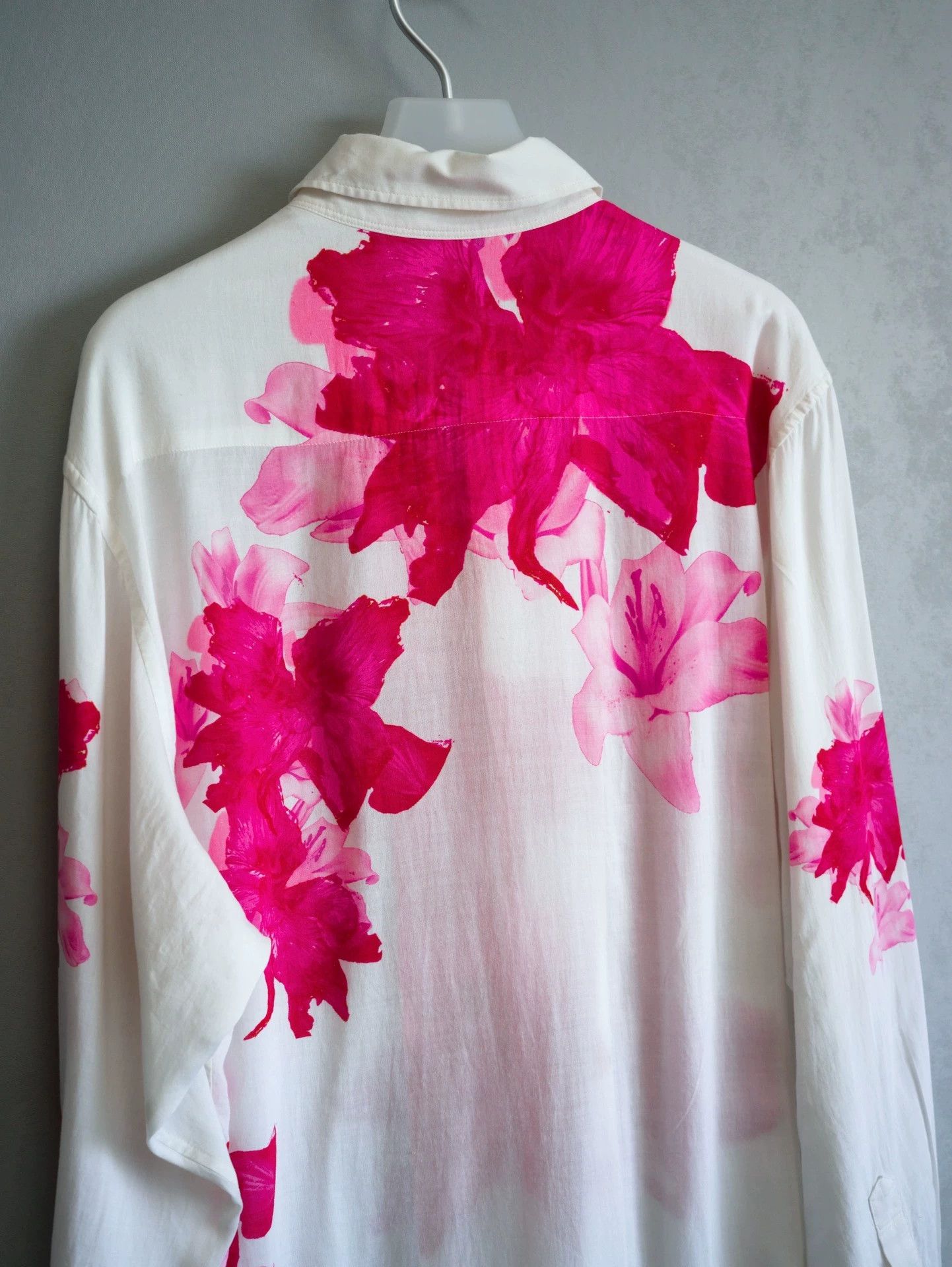 Yohji Yamamoto Yohji Yamamoto 24AW Pink Lily Runway Shirt NWT Size US L / EU 52-54 / 3 - 5 Thumbnail