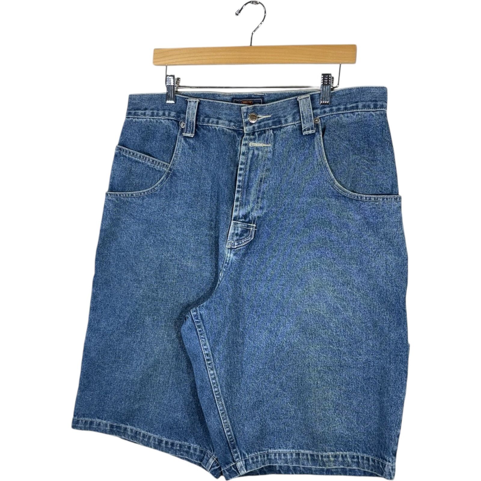 Route 66 Vintage Route 66 Denim Carpenter Shorts 36 x 12 Size US 36 / EU 52 - 3 Thumbnail