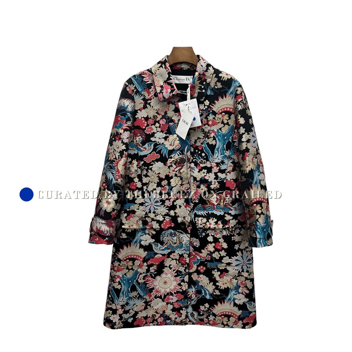 Dior Dior Runway Embroidered Silk Coat Size XS / US 0-2 / IT 36-38 - 1 Thumbnail