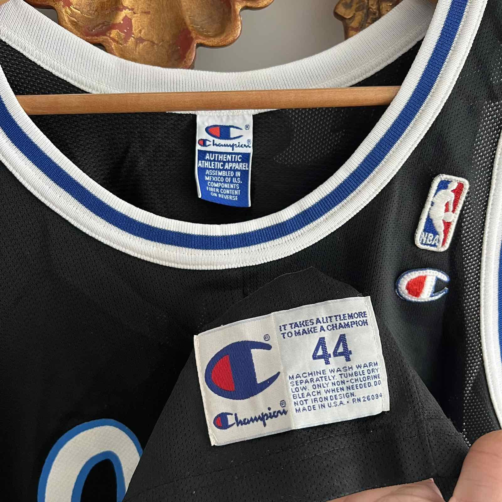Vintage Vintage Champion Orland Magic Penny Hardway #1 NBA Jersey Size US L / EU 52-54 / 3 - 4 Thumbnail