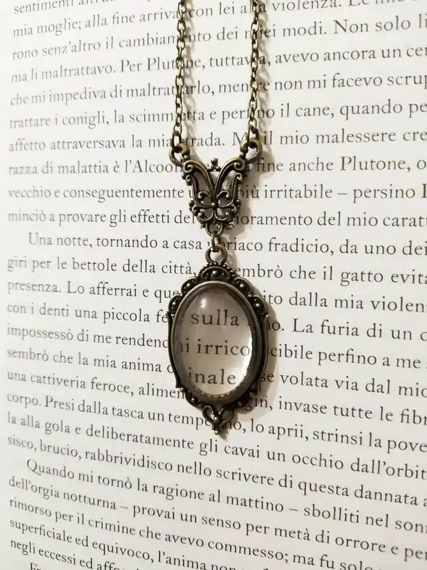 Other Vintage Transparent Glass Pendant Necklace Size ONE SIZE - 2 Thumbnail