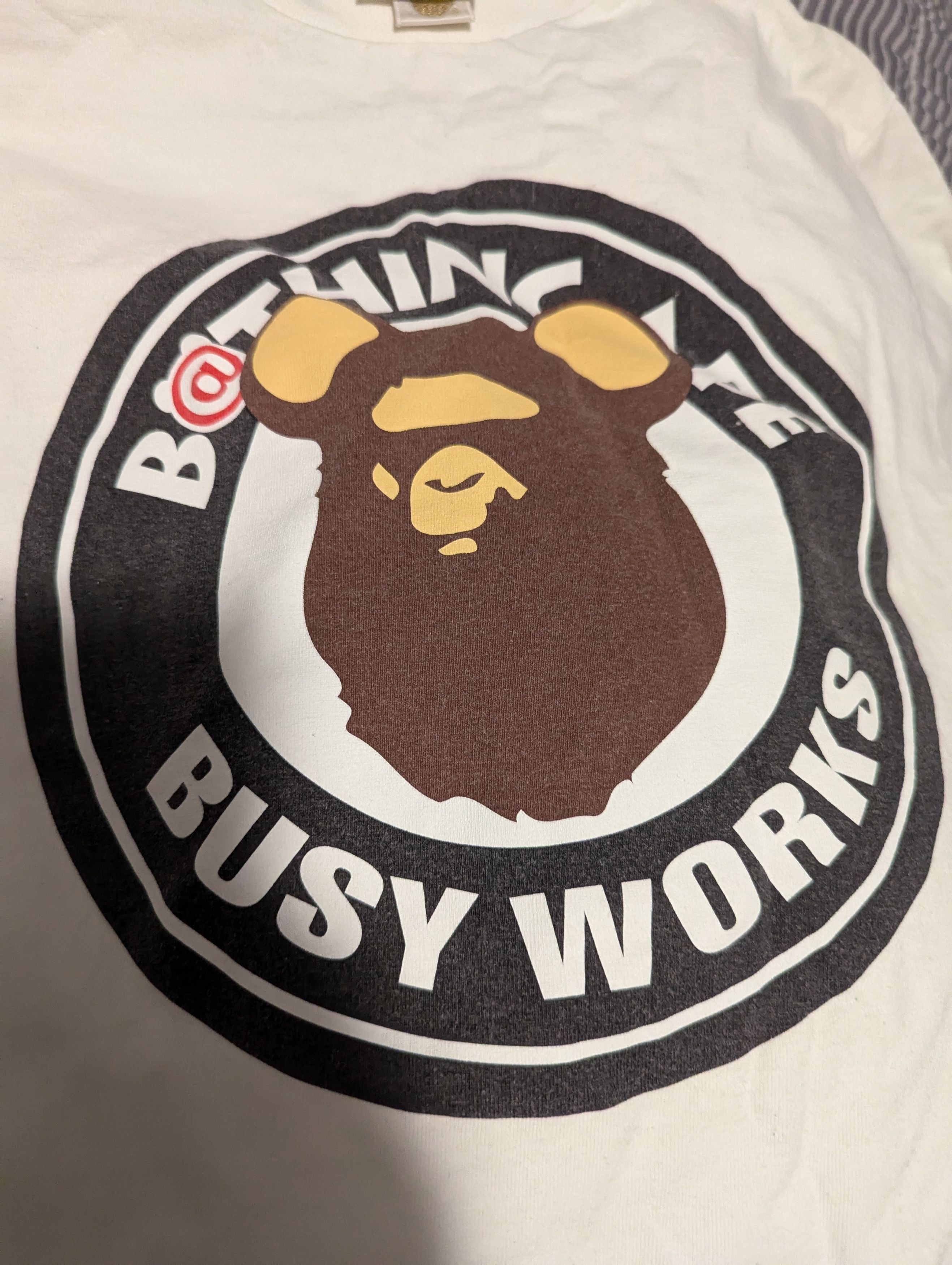 Bape Bape x Medicom Be@rbrick Busy Works Tee Size US M / EU 48-50 / 2 - 2 Thumbnail